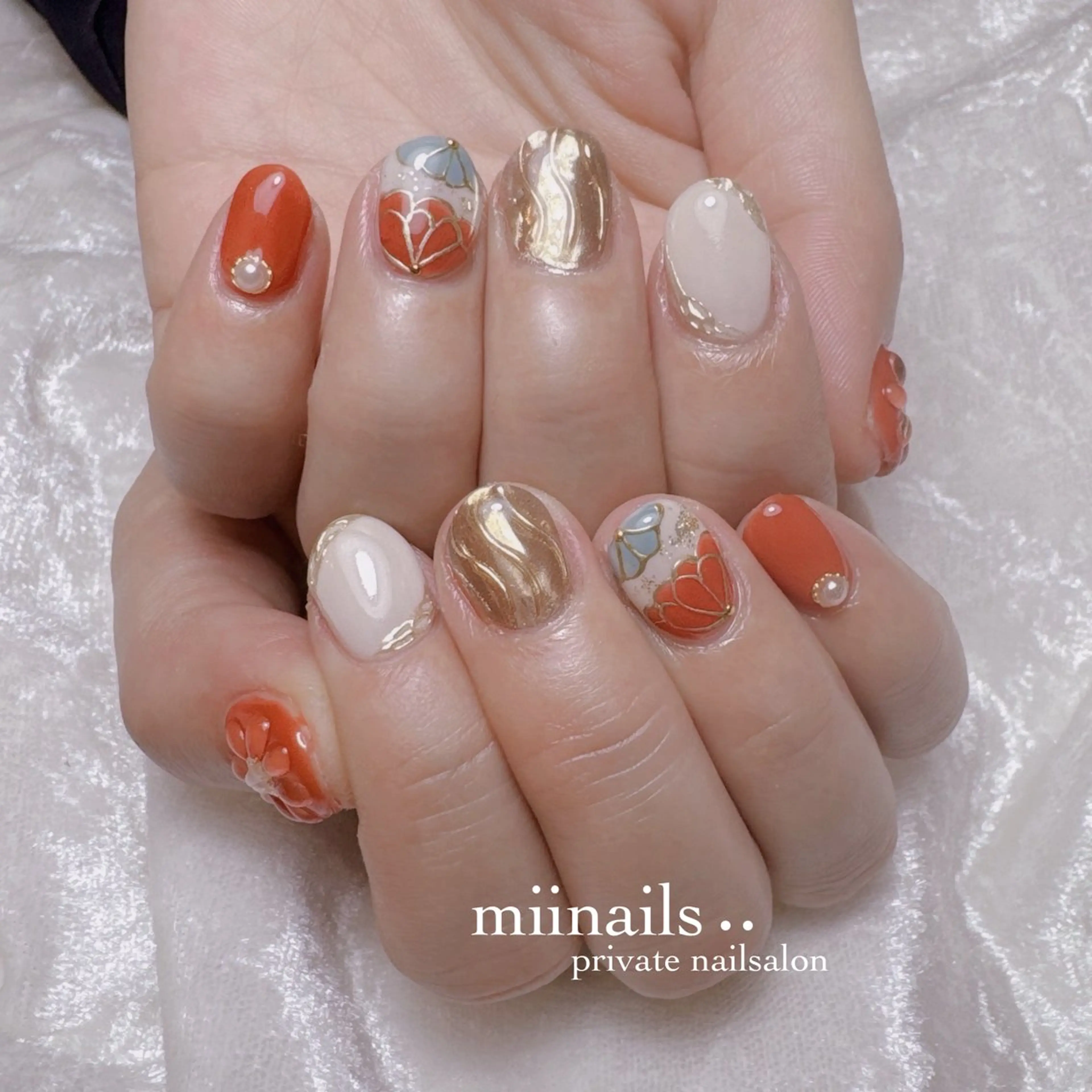 ネイル 韓国ネイル ワンホンネイル ハンドネイル nailsalon miinailsのネイルデザイン