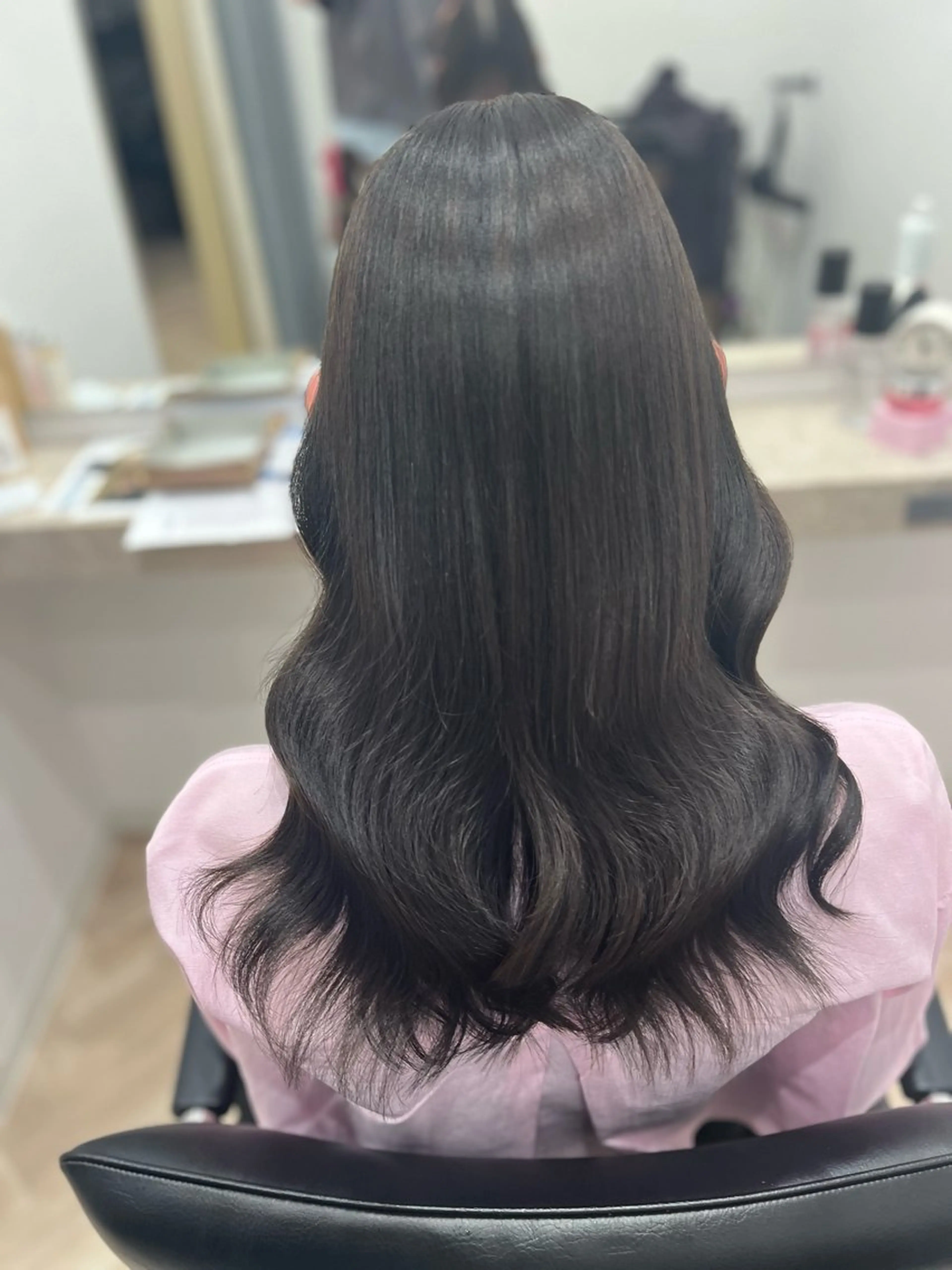 ロング カラー ブラウンカラー バイオレットカラー バイオレットブラウン カット ヘアカラー トリートメント 🫧ぷる艶カラー🫧 Yuubi🦩のヘアスタイル