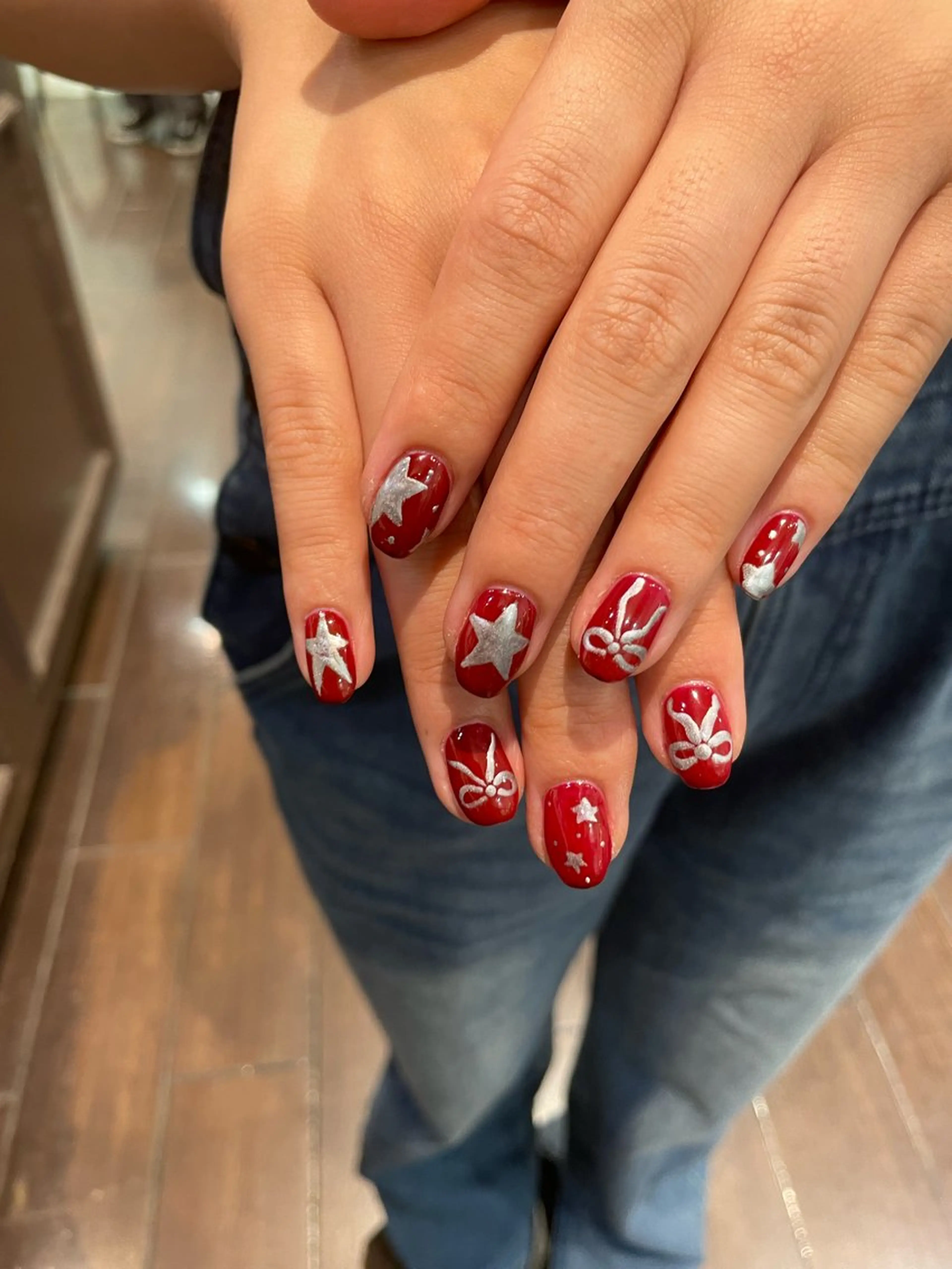 ネイル グラデーション 韓国ネイル ‪るか/‪透明感 カラー/アレンジのヘアスタイル