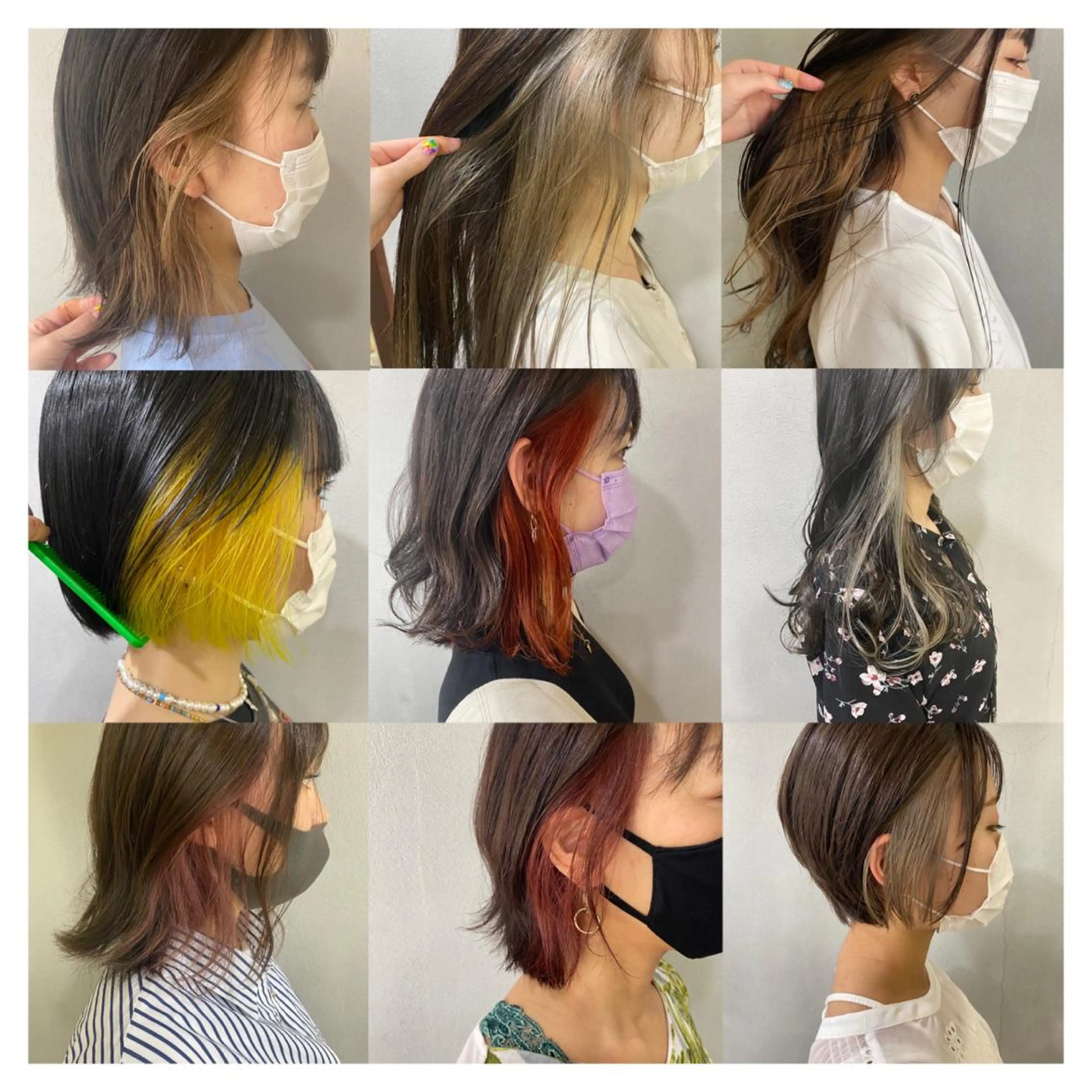 カラー 舟橋 りんかのヘアスタイル
