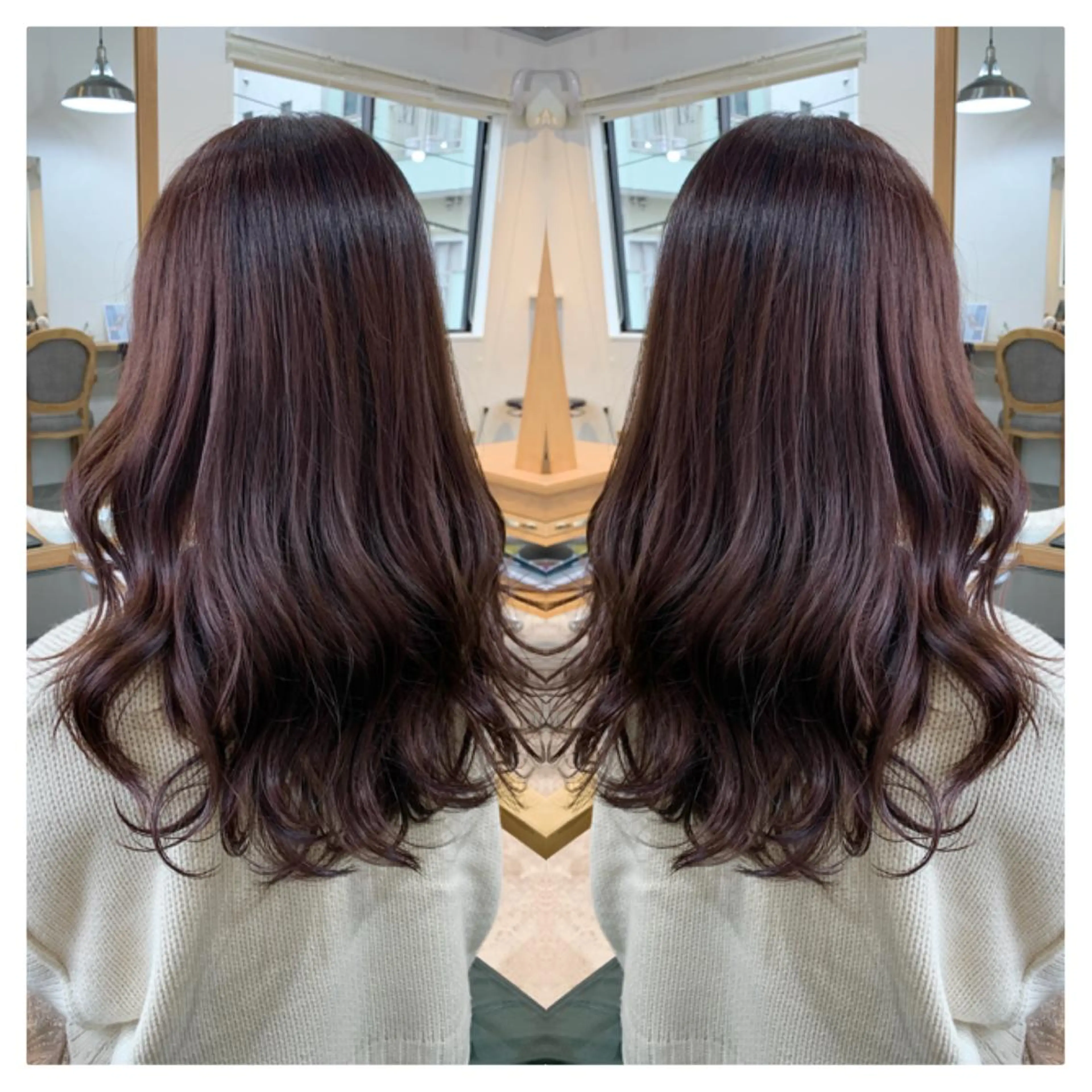 ロング カラー カット ヘアカラー トリートメント 村山 茉衣のヘアスタイル