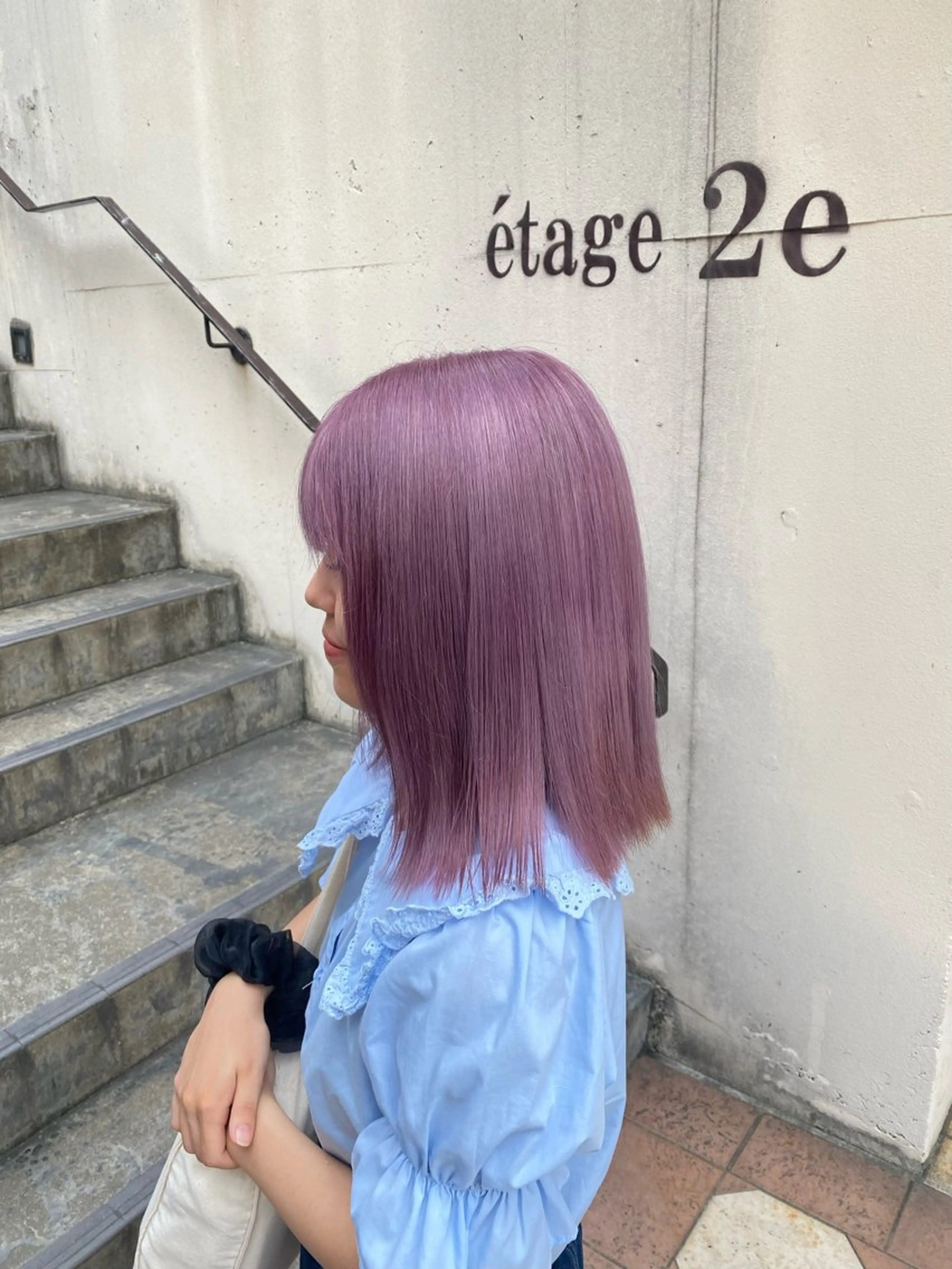 ミディアム ヘアカラー トリートメント Zina/艶髪/ ハイトーン/YUKAのヘアスタイル