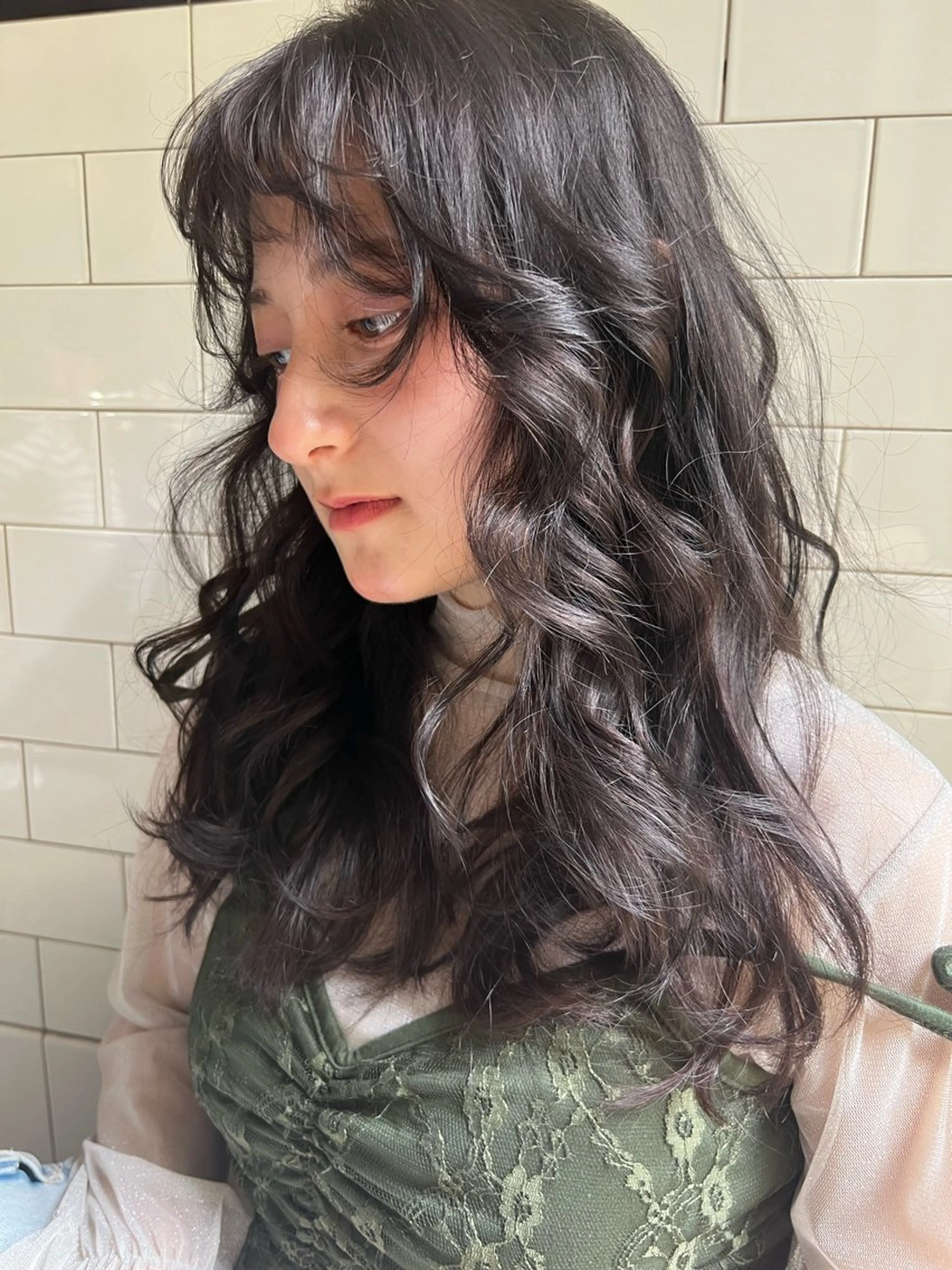 パーマ カット ヘアカラー イージードリル募集 🔥平口はのんのヘアスタイル