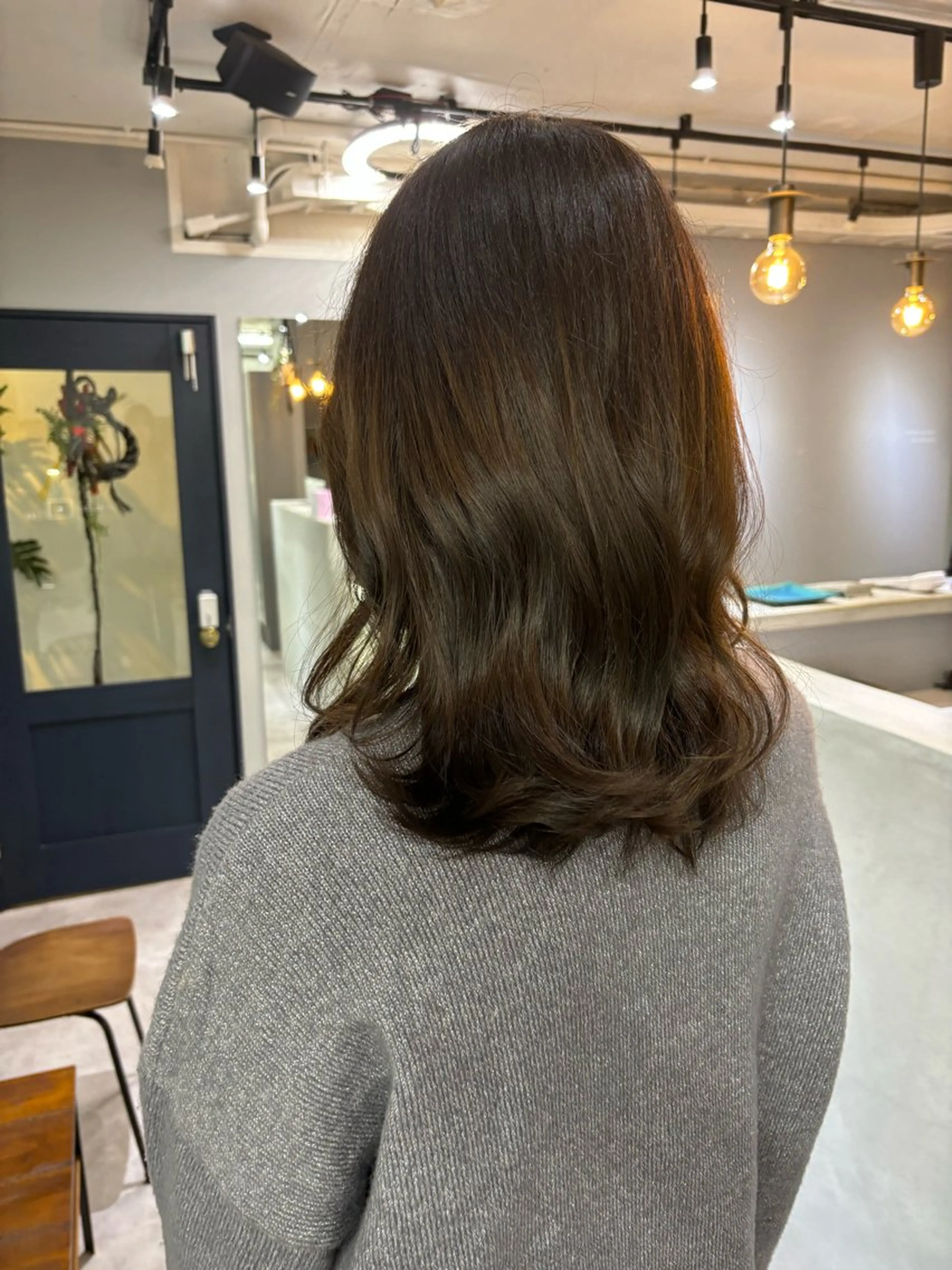セミロング カラー ベージュカラー ヘアカラー ヘッドスパ きよはらちさき🍑 柔らかカラー🌱🫧のヘアスタイル