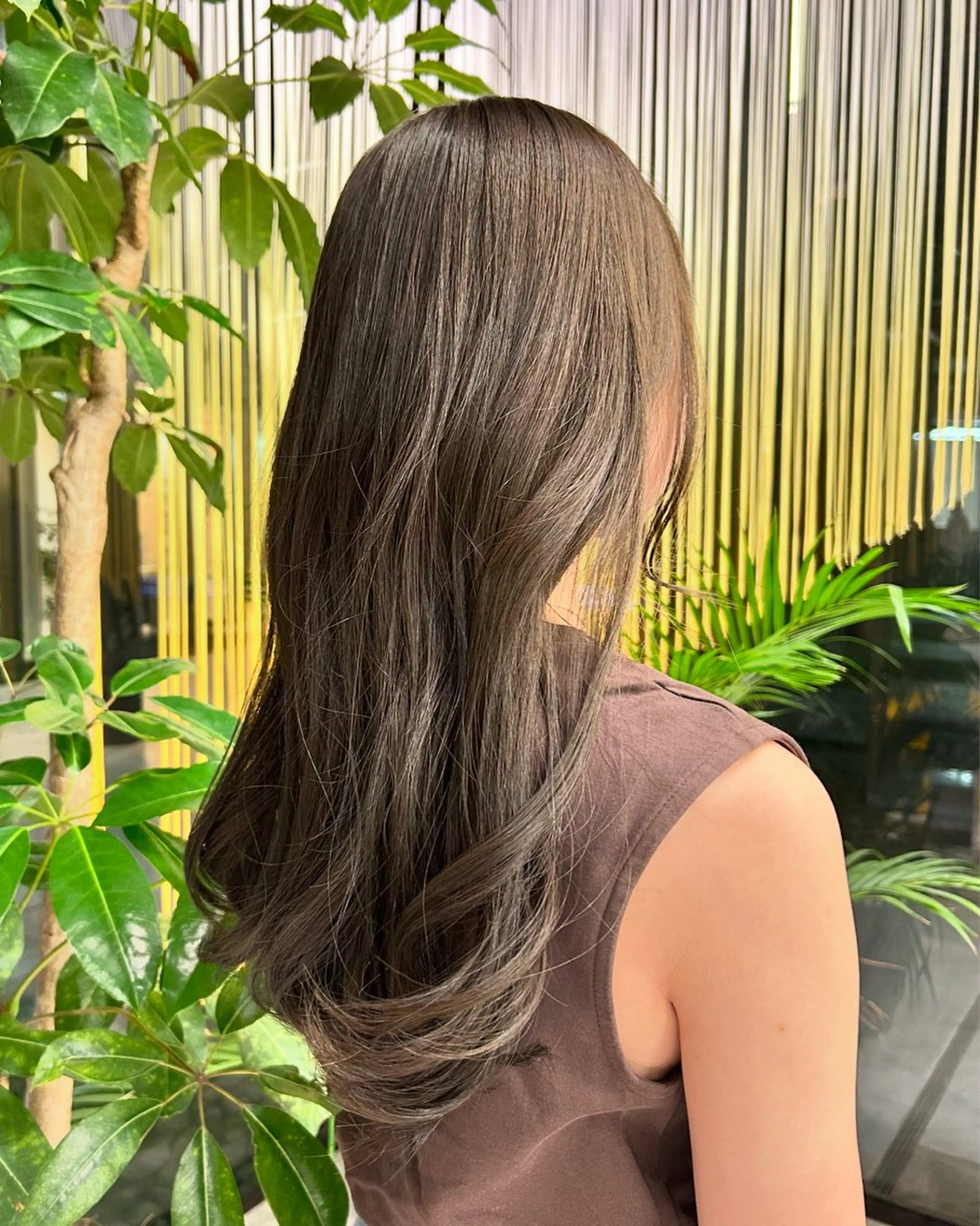 カラー ヘアカラー 花井輝 ボブ/レイヤーのヘアスタイル