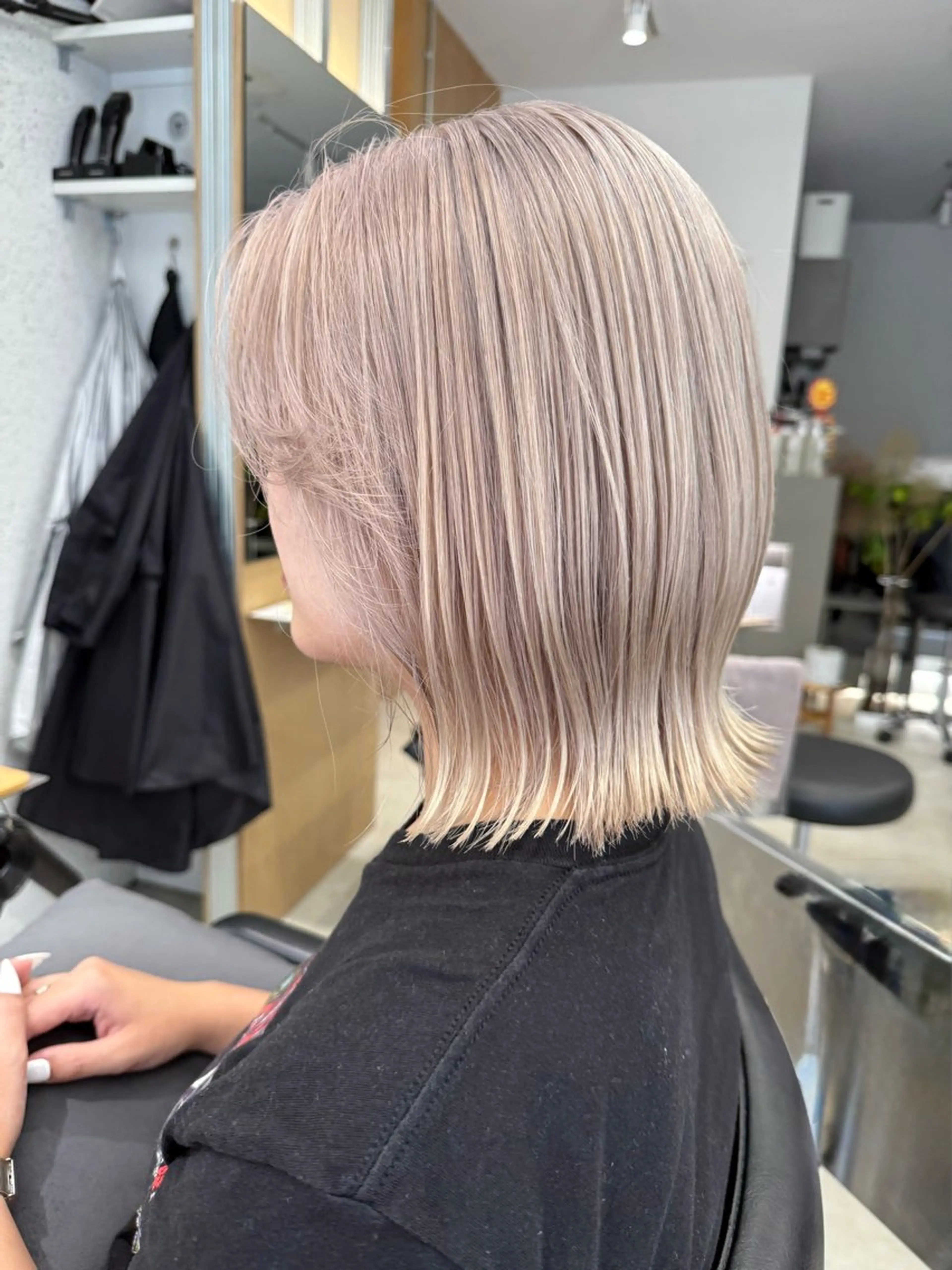 ミディアム ヘアカラー GOAT_茅ヶ崎 キシ サクラのヘアスタイル