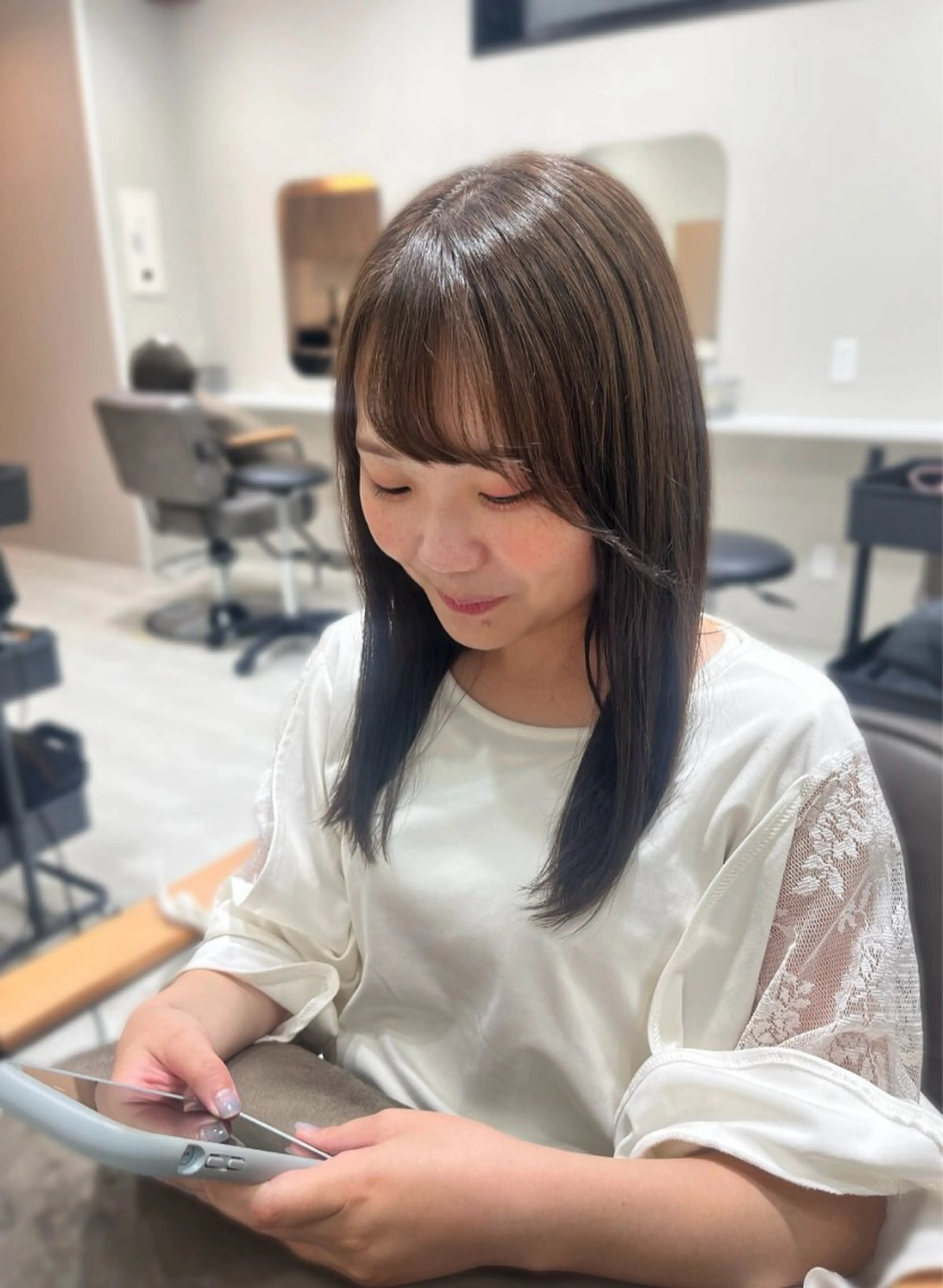 セミロング カット 🌿髪質改善/レイヤ ー🌿ひかるんのヘアスタイル