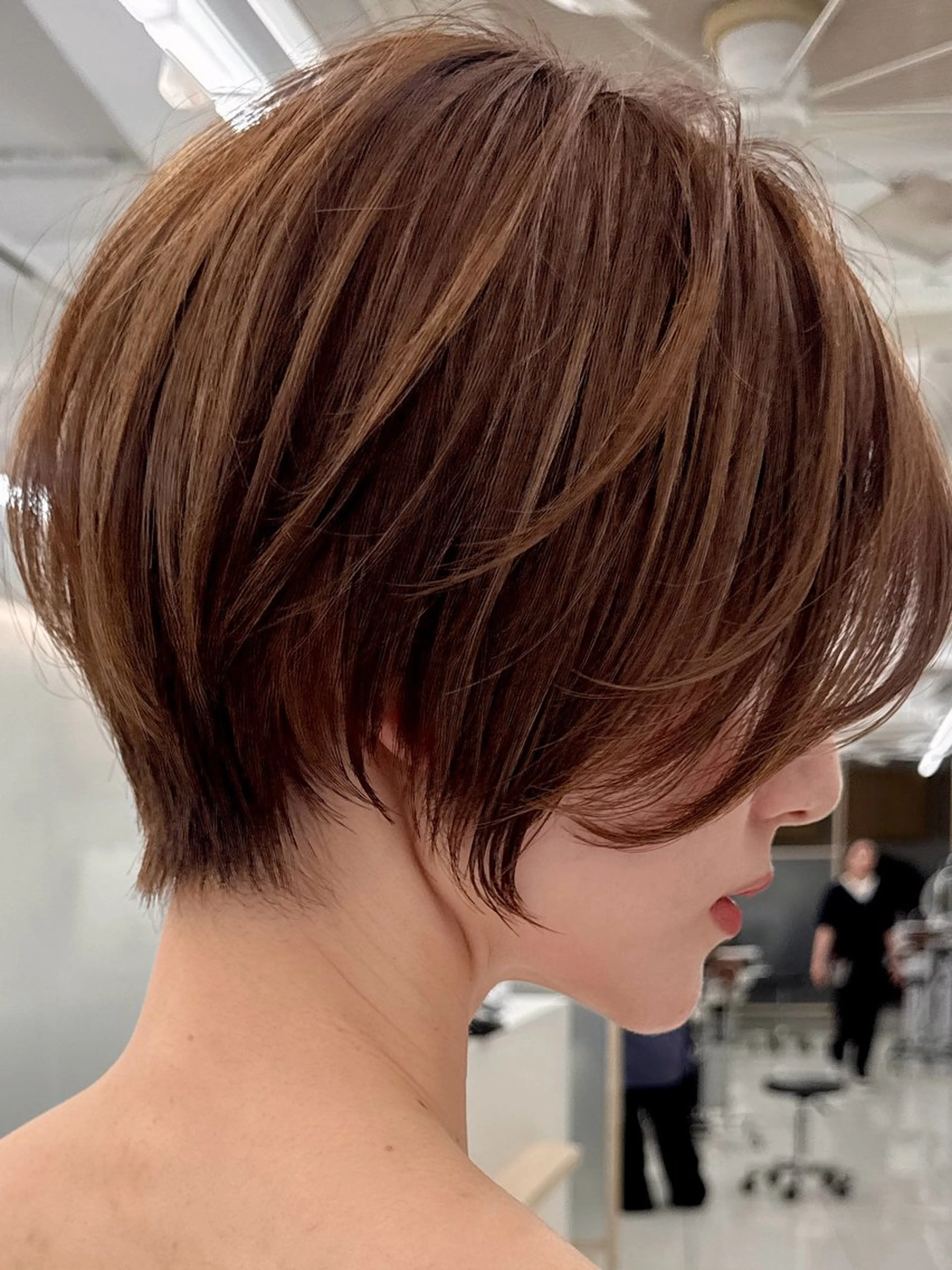 ショート 丸みショート くびれヘア 似合わせカット ショートヘア レイヤー/韓国/ 顔周り/しんやのヘアスタイル