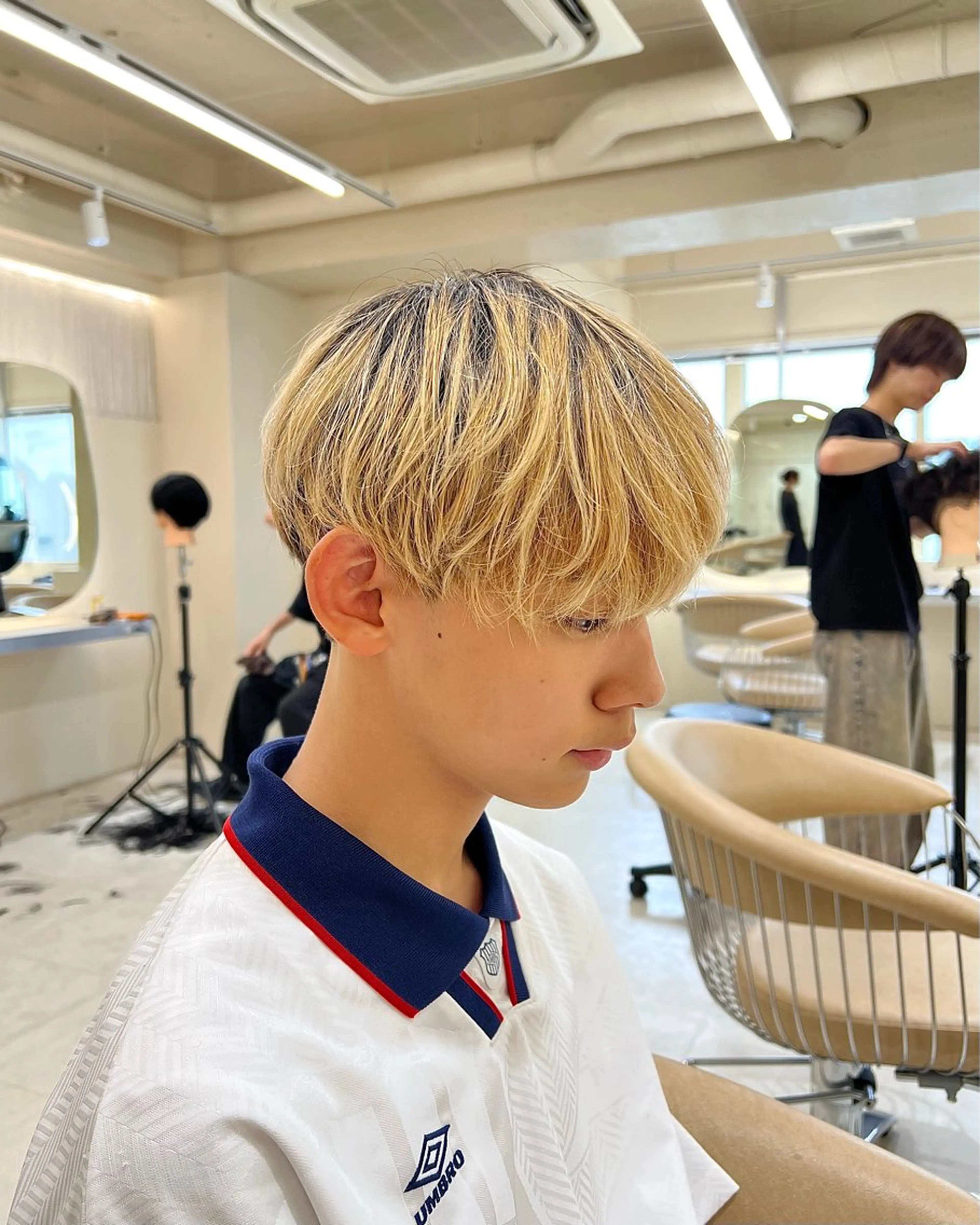 メンズ カット スパイキーショート/ センターパート/奈菜のヘアスタイル