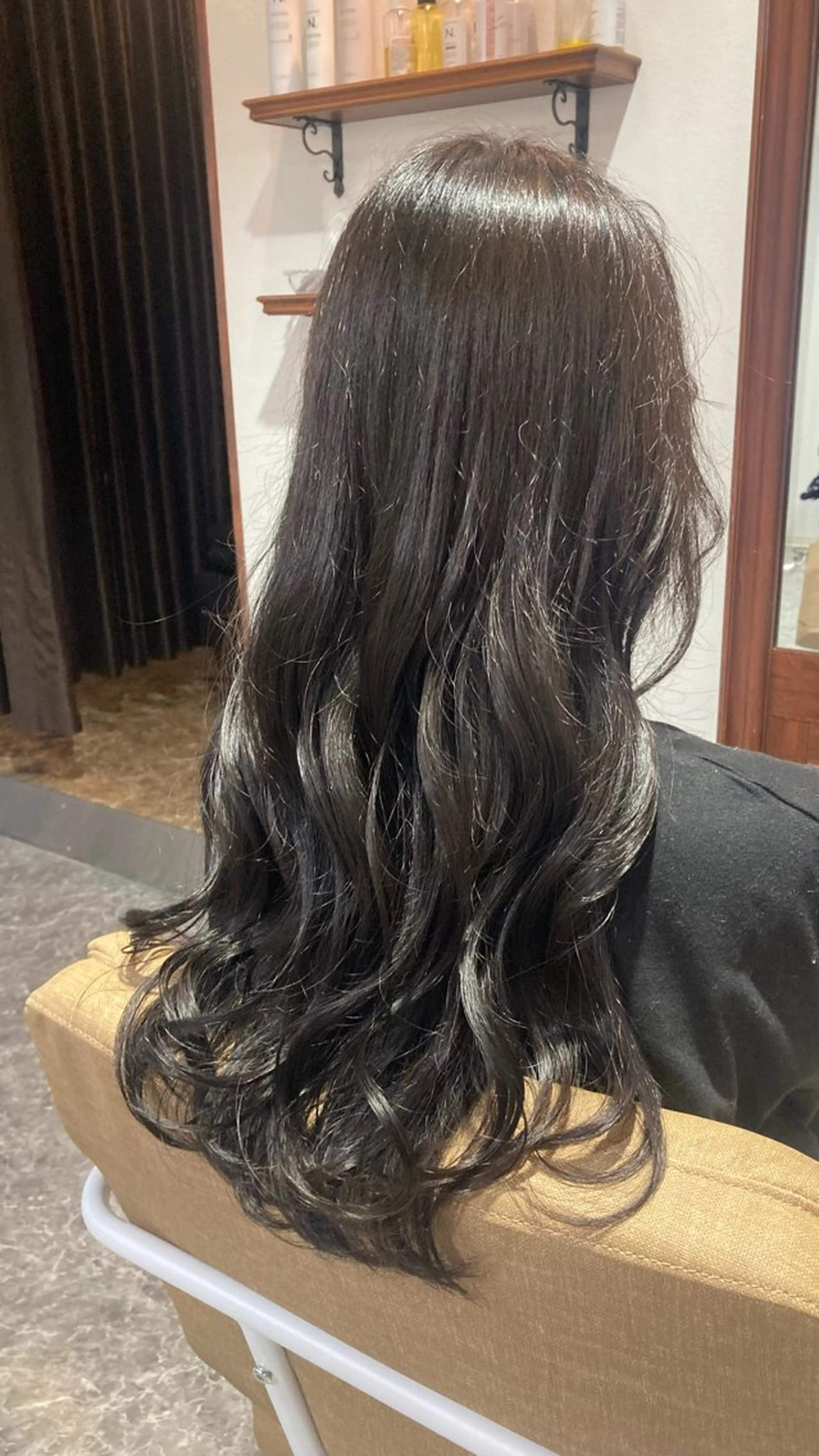 ロング カラー 透明感カラー グレージュ イルミナカラー オリーブグレージュ オリーブグレー Graphy  札幌所属・🐺ﾅｶﾑﾗ ﾓﾓｶのヘアスタイル