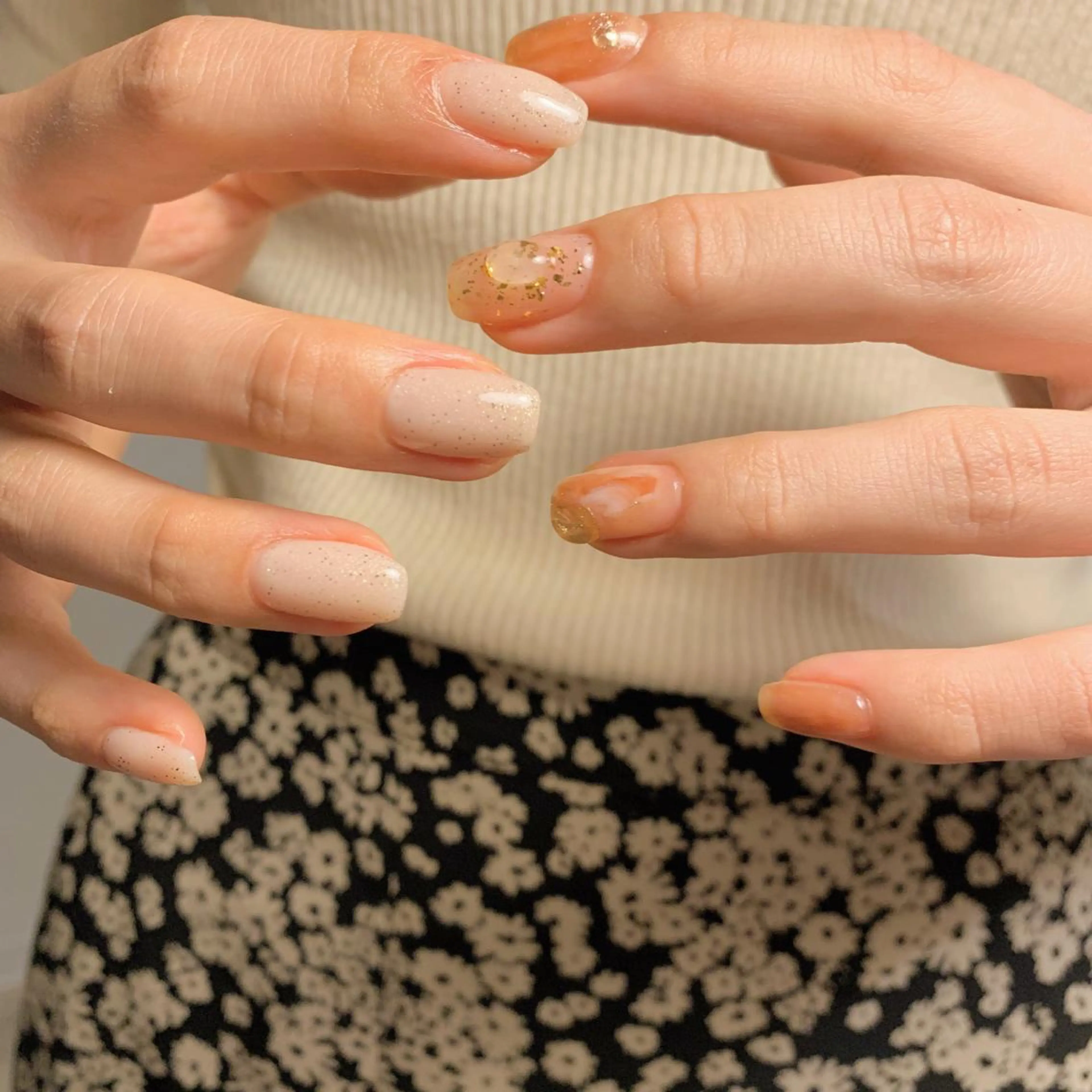 ネイル ワンカラーネイル mana ☾のネイルデザイン