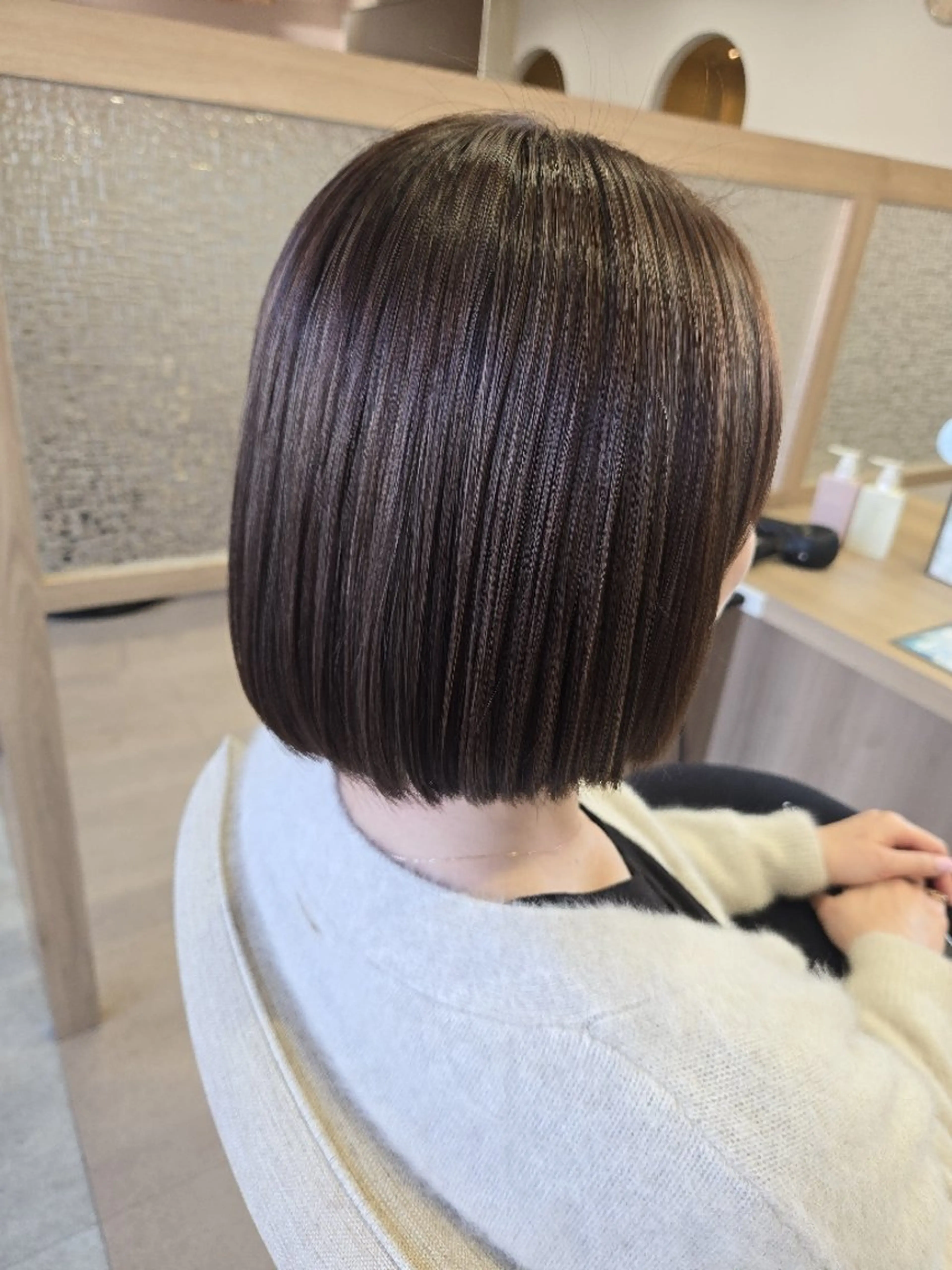 カット+透明感ケアカラー+オージュア1stepトリートメント【札幌/大通】の写真