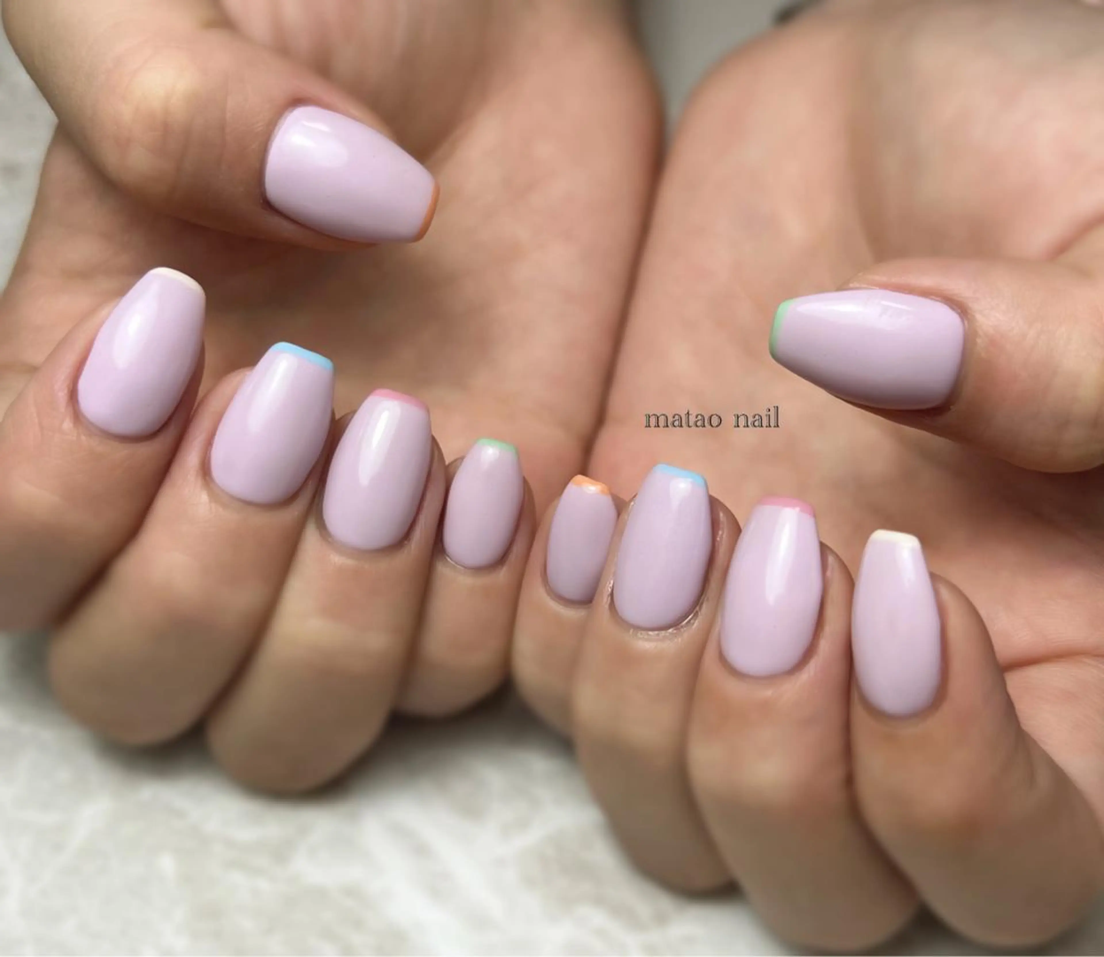 ネイル ワンカラーネイル ハンドネイル フットネイル matao nailのネイルデザイン