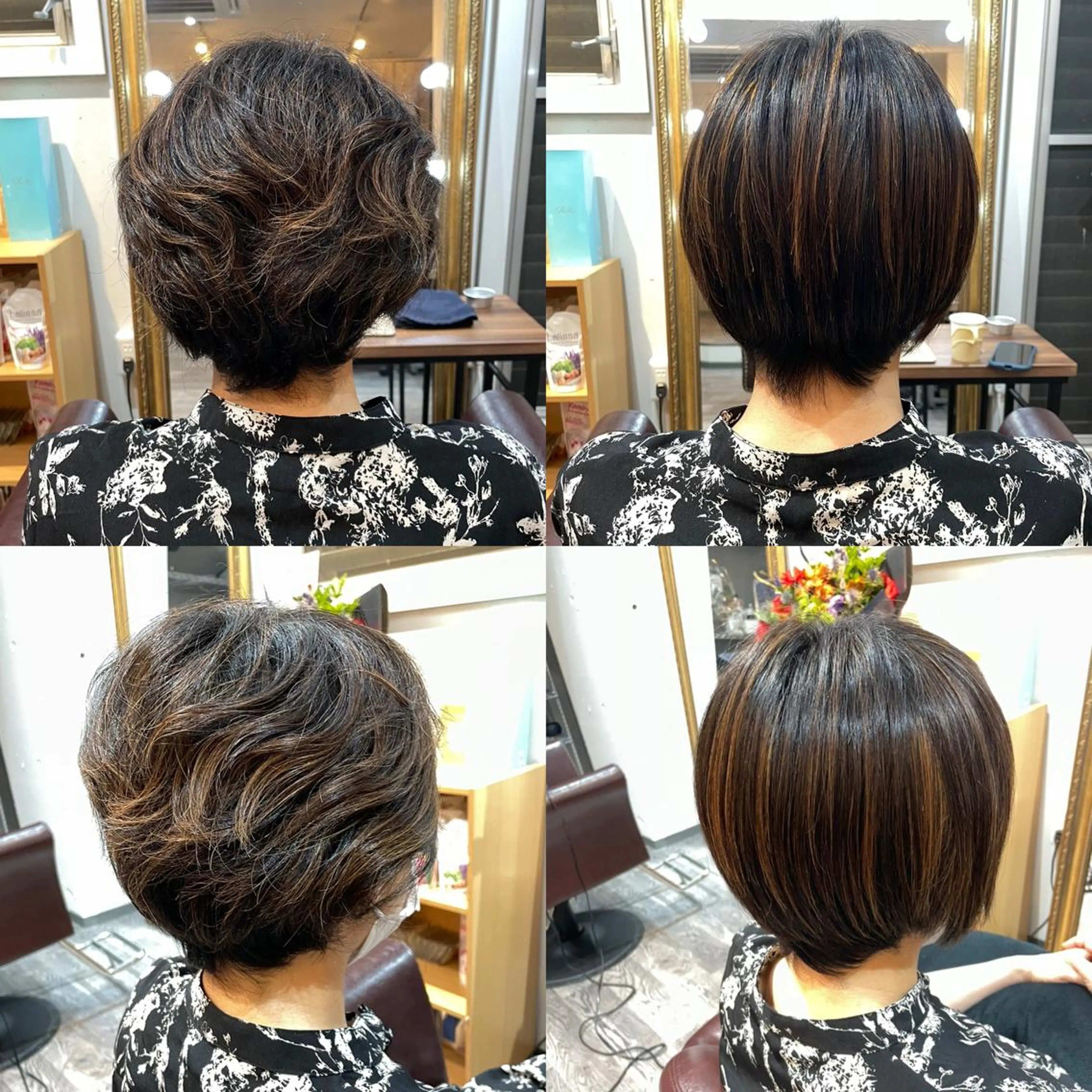 ショート 縮毛矯正 髪質改善縮毛矯正 撮影モデル@藤沢駅のヘアスタイル