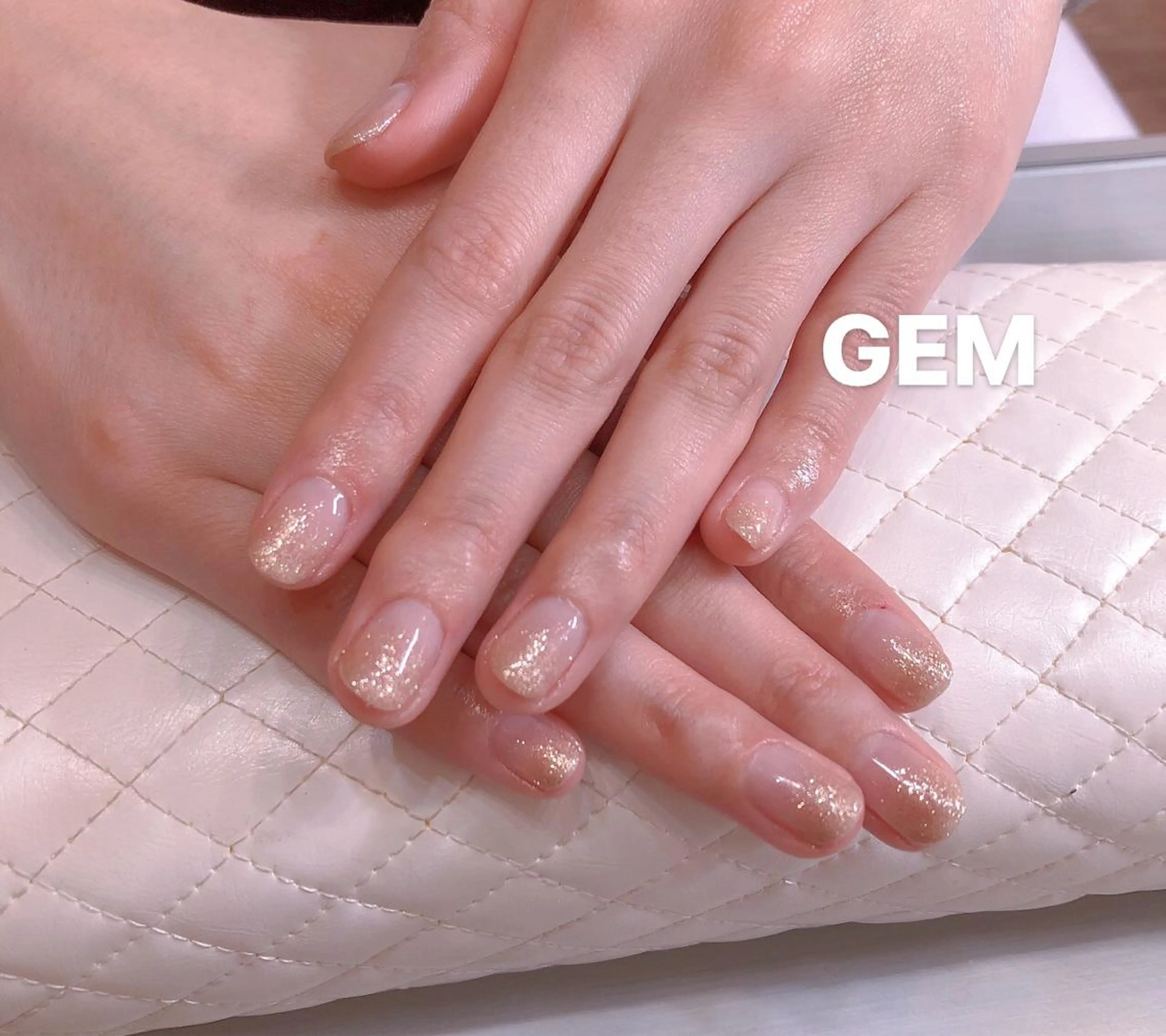 ネイル グラデーション ラメ(グリッター) ラメグラデーション GEM beautyのマツエク・マツパデザイン