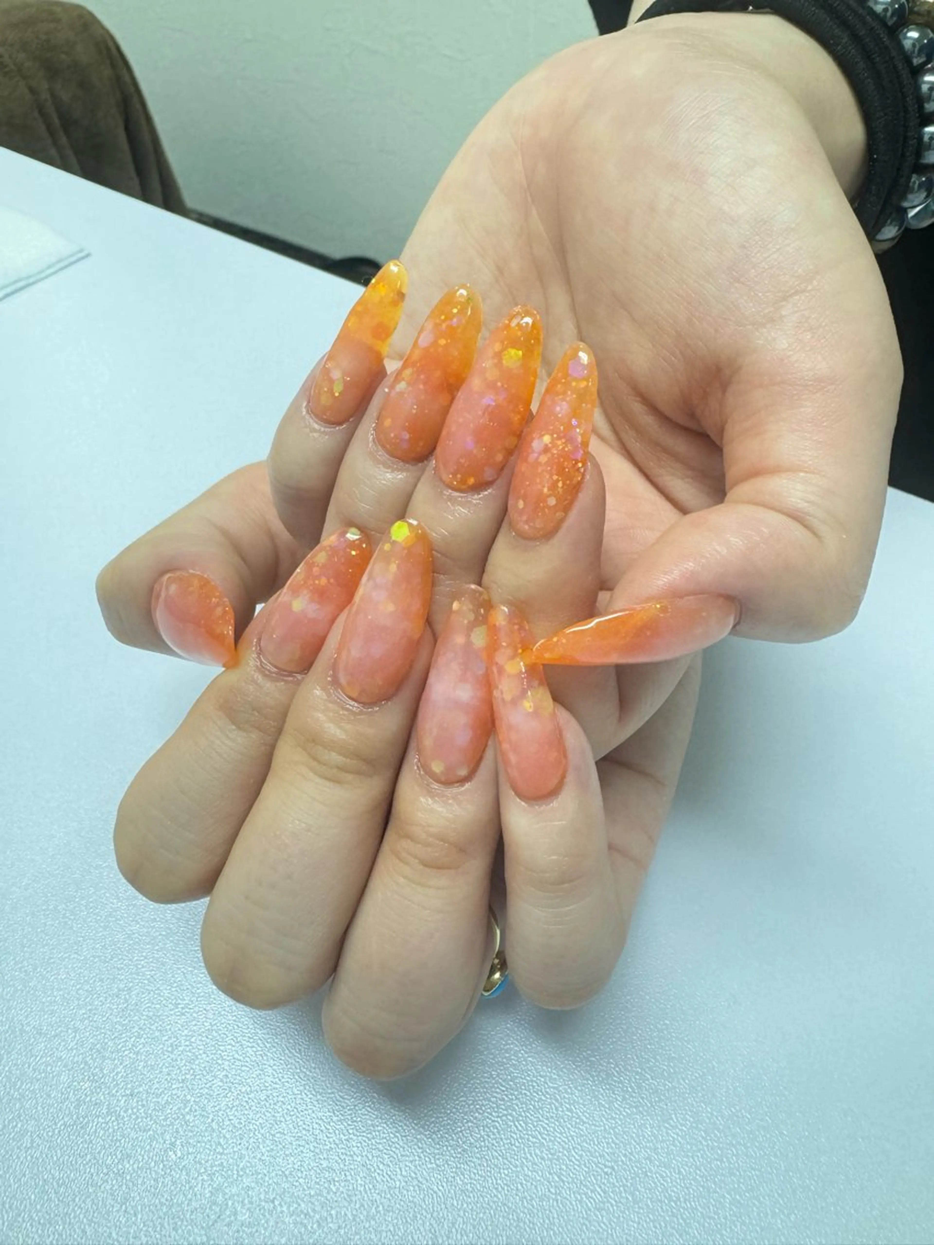 【オフなし】アクリルスカルプ  ワンカラーコース ⚠️の写真