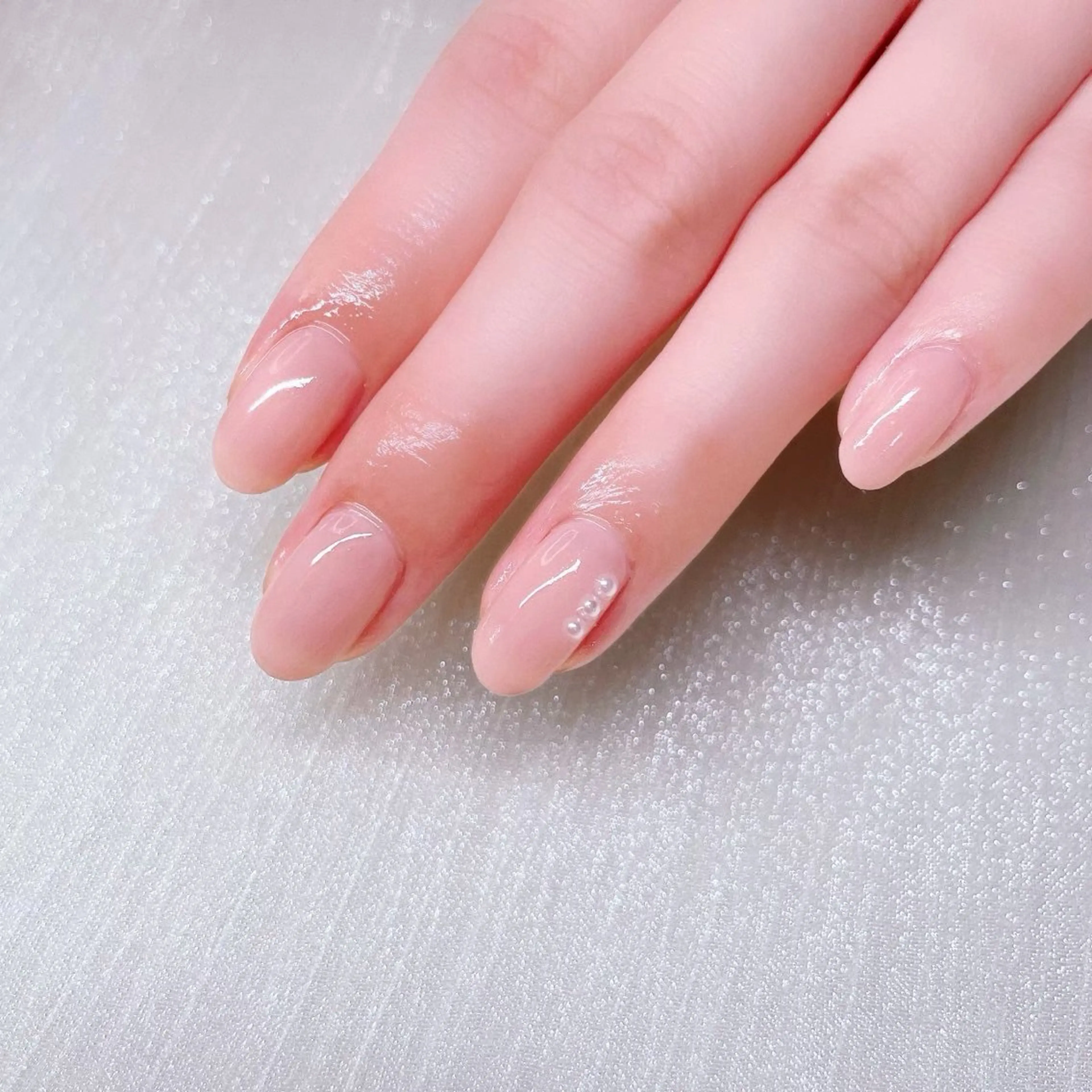 ネイル 長さ出し ストーンネイル ハンドネイル Nailist SUZU所属・Nailist suzuのネイルデザイン