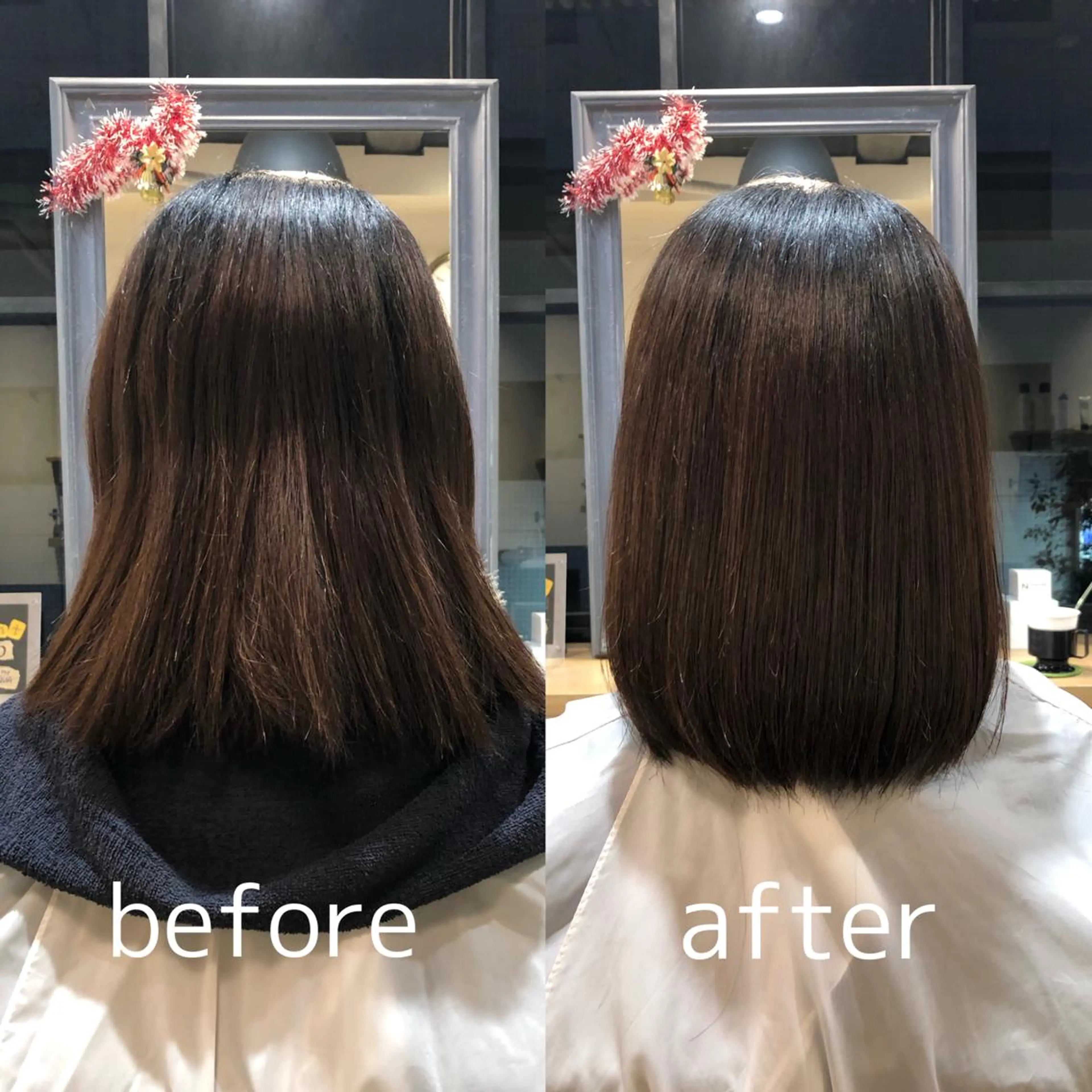 ミディアム 艶カラー/韓国顔周り 🎀mamiのヘアスタイル