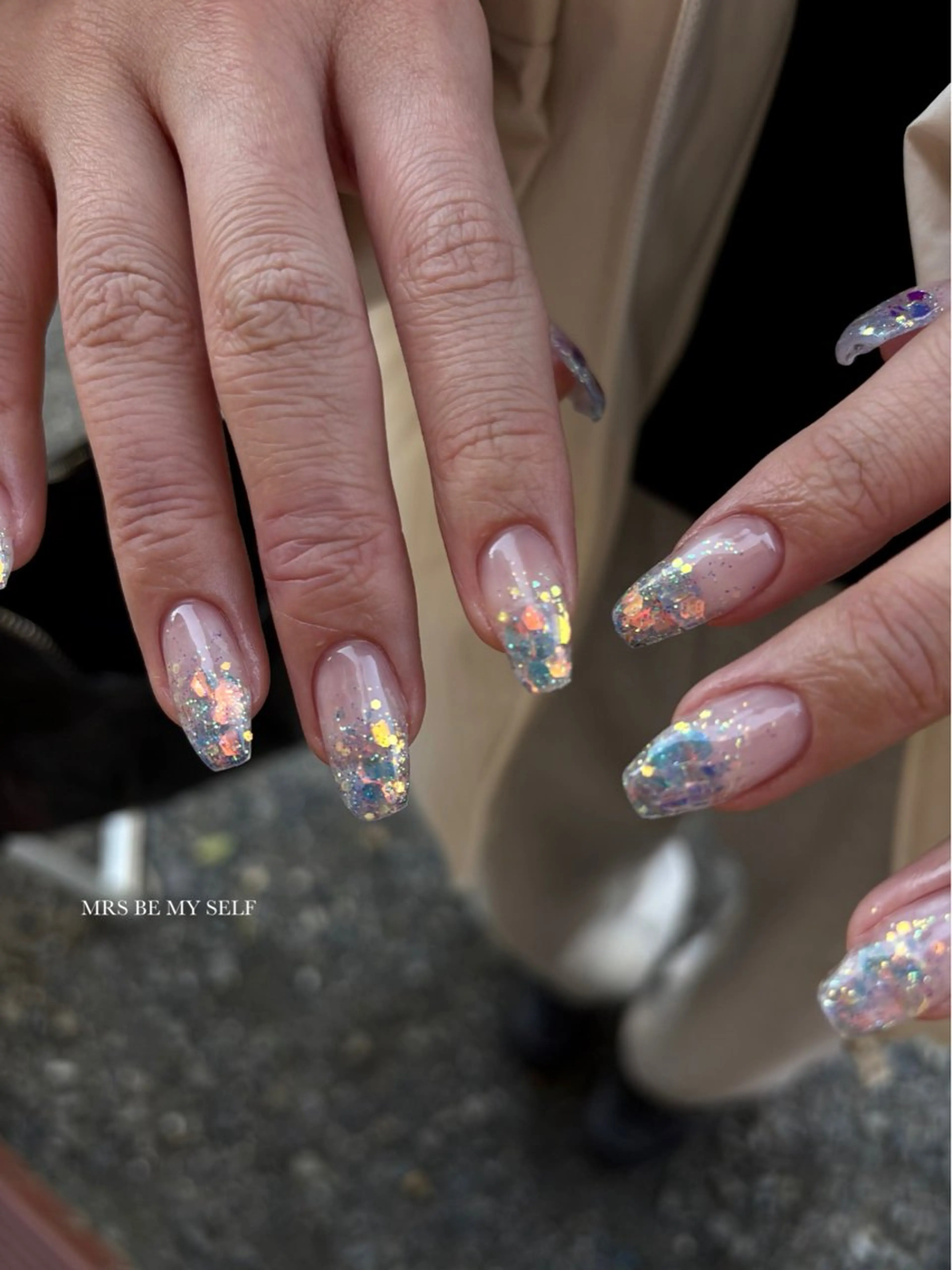 ネイル 韓国ネイル ラメ(グリッター) ハンドネイル MRS/ miyu🎀のネイルデザイン