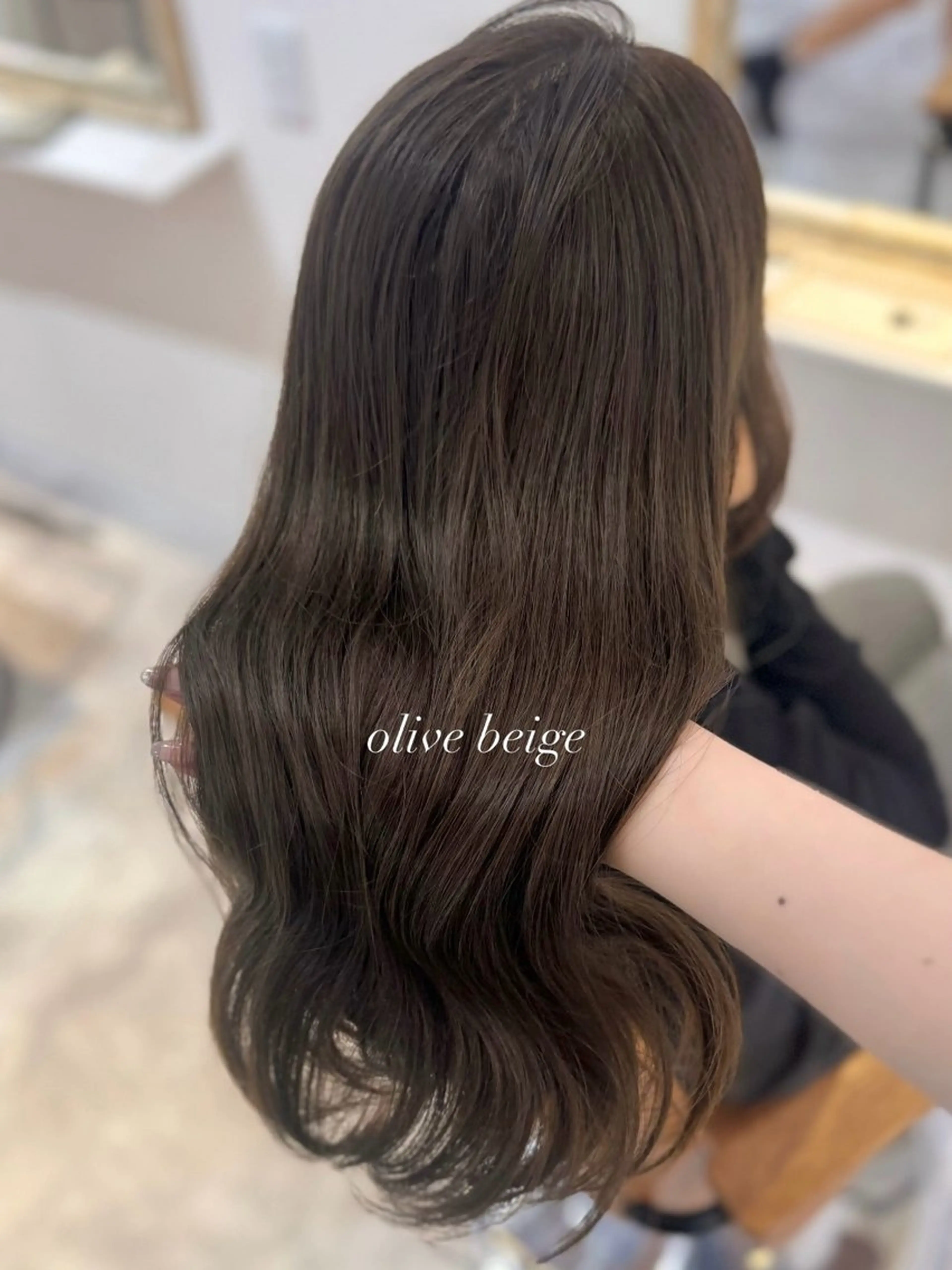 ロング カラー カット ヘアカラー トリートメント mareka/顔周り /透明感カラー🤍のヘアスタイル