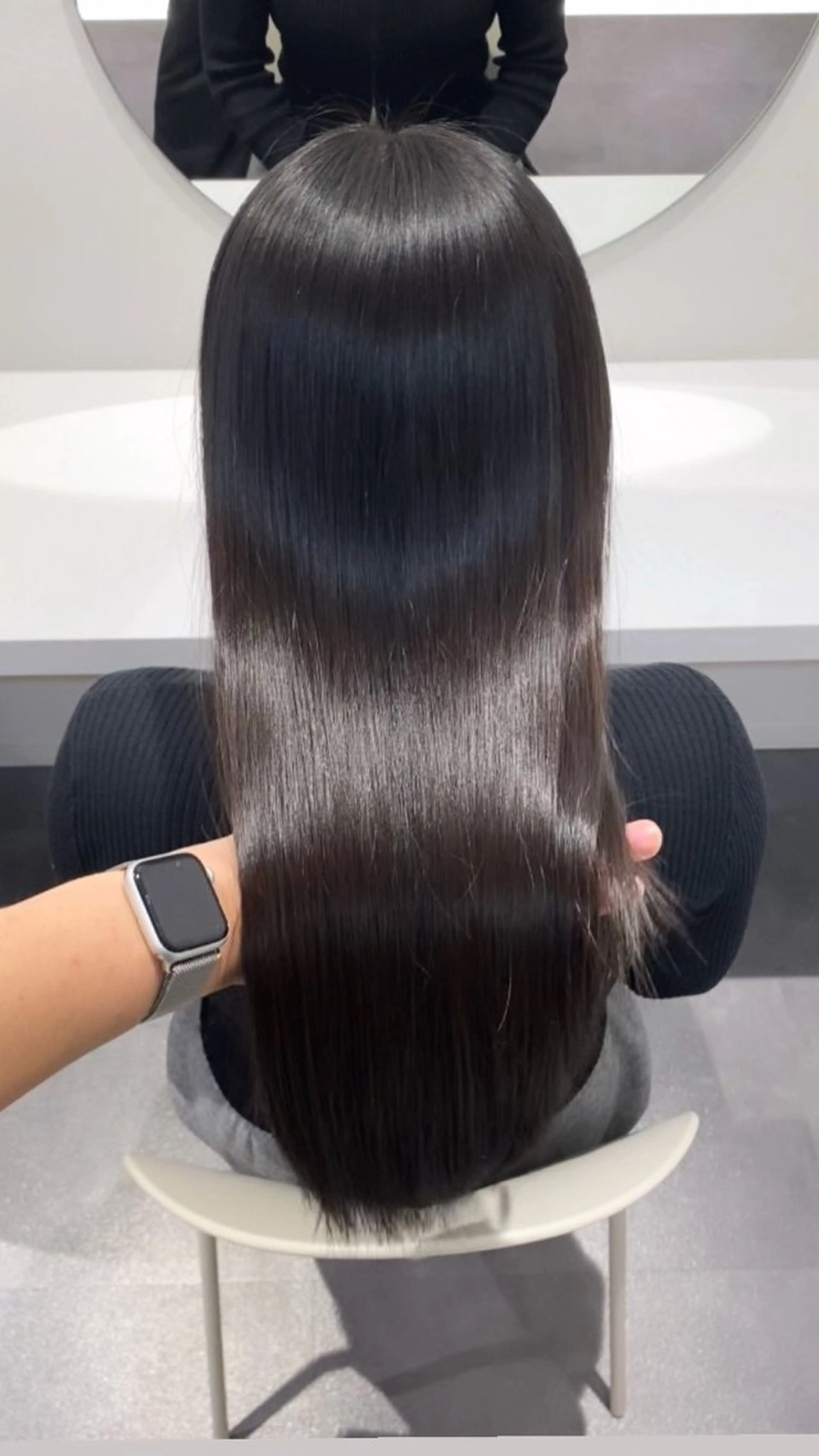 ロング カラー カット トリートメント 髪質改善絹髪質感TR レイヤーカット/熊澤のヘアスタイル