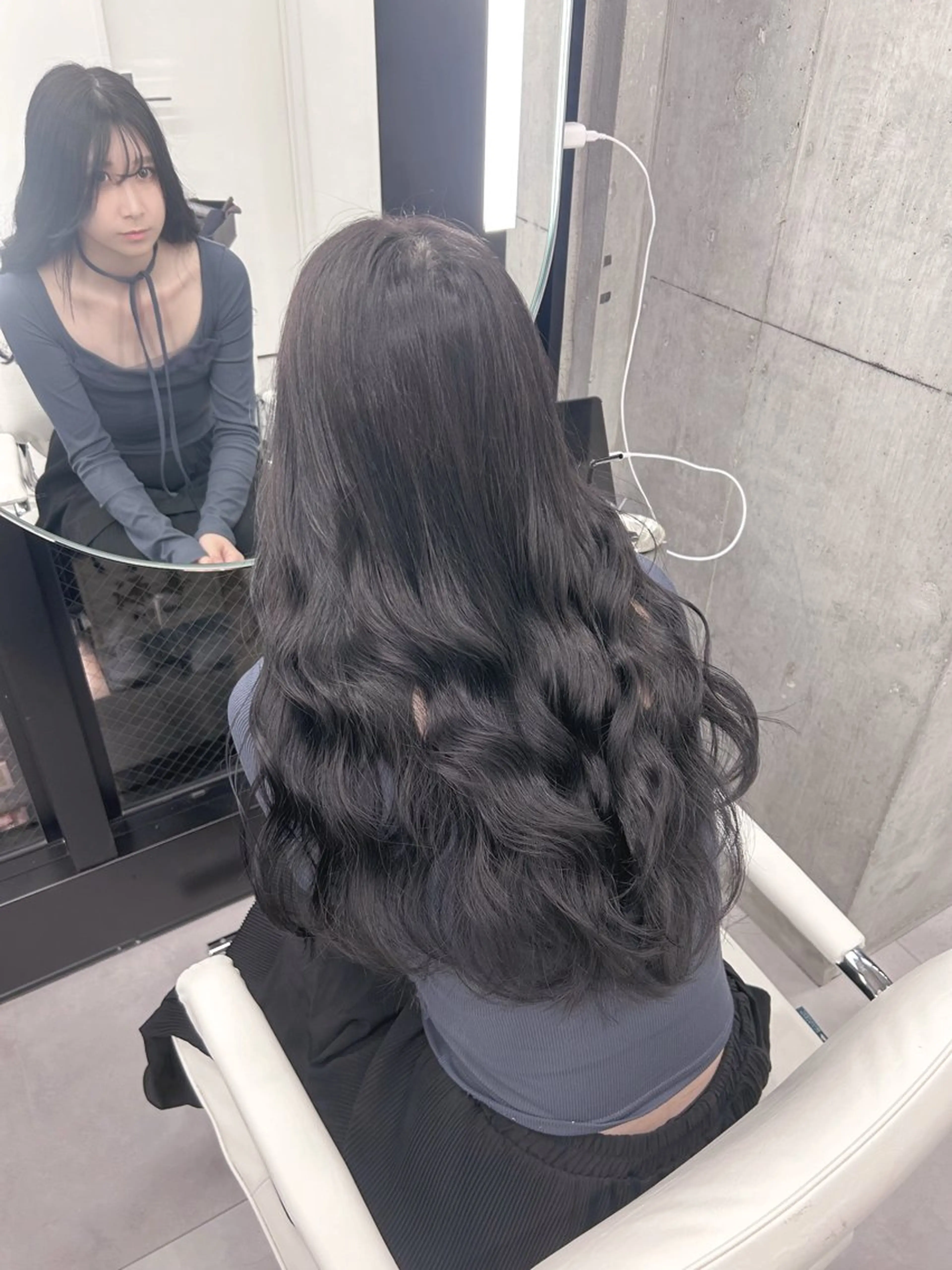 ロング カラー 黒髪 透明感カラー ラベンダーカラー ヘアカラー トリートメント Celan 表参道所属・ゆうさ/髪質改善 /上品ガーリーのヘアスタイル