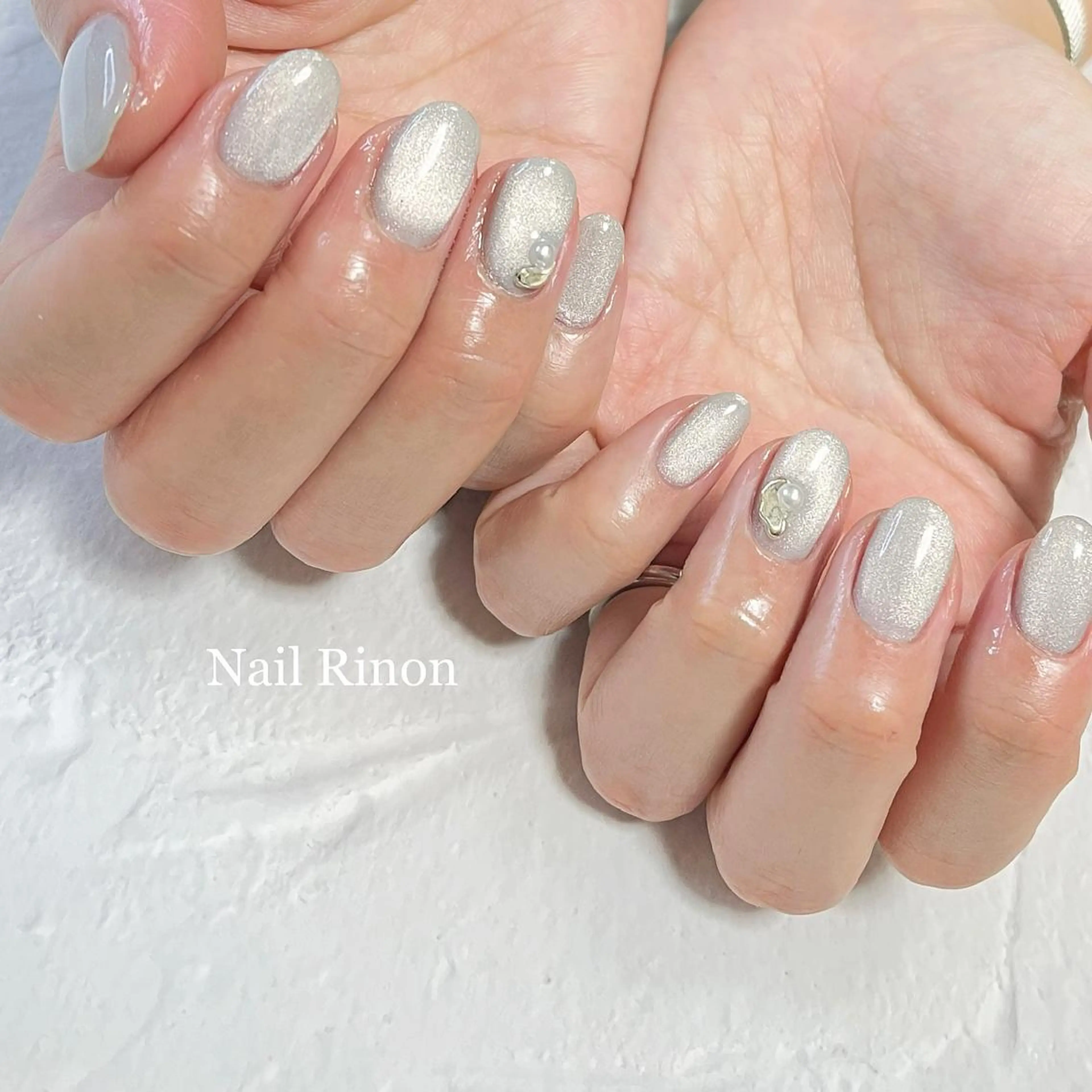 ネイル マグネットネイル ハンドネイル Nail Rinonのネイルデザイン