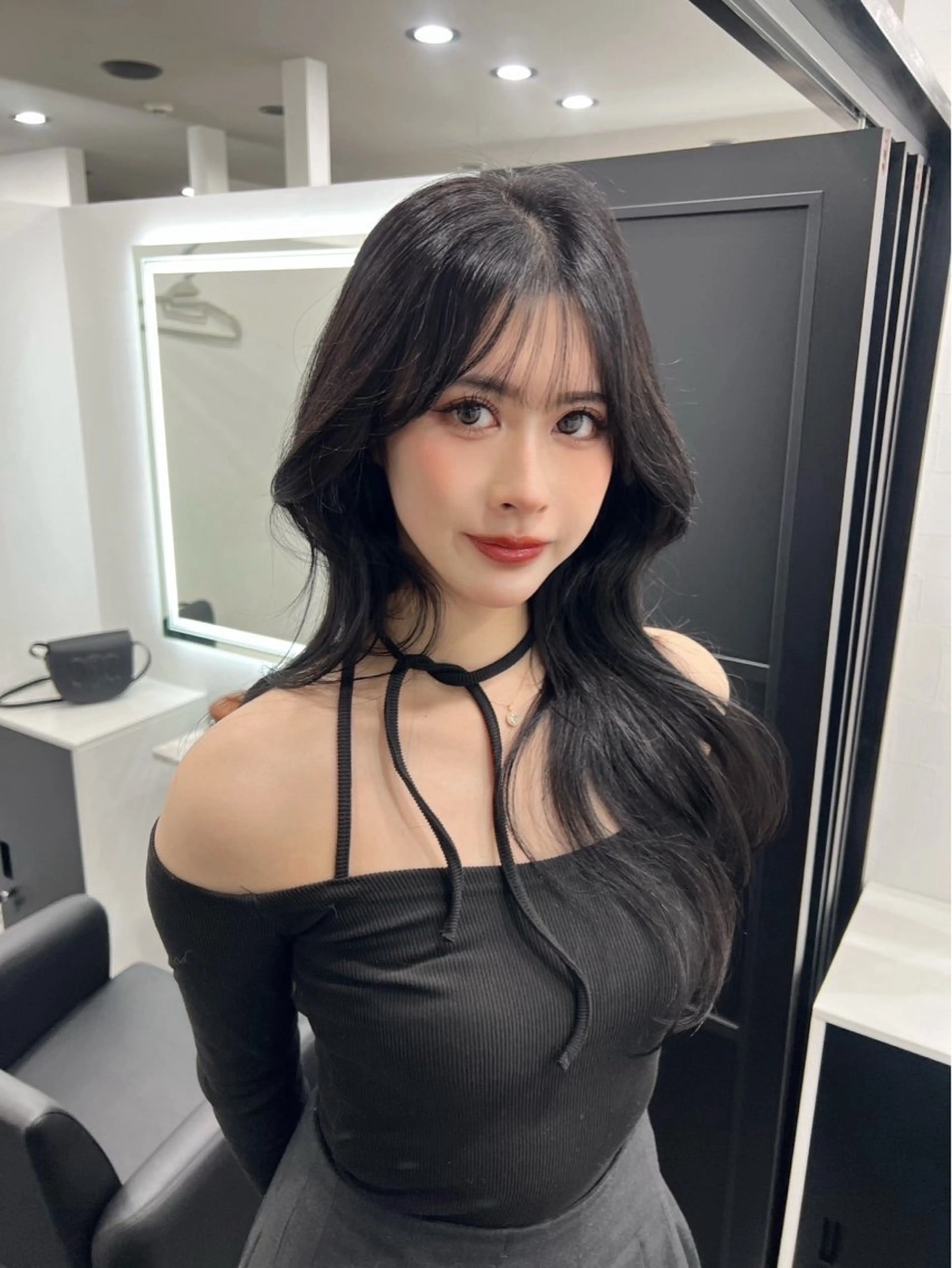 ロング カット ヘアカラー トリートメント 銀座/韓国/ワンホン 🤍艶髪🖤nahoのヘアスタイル