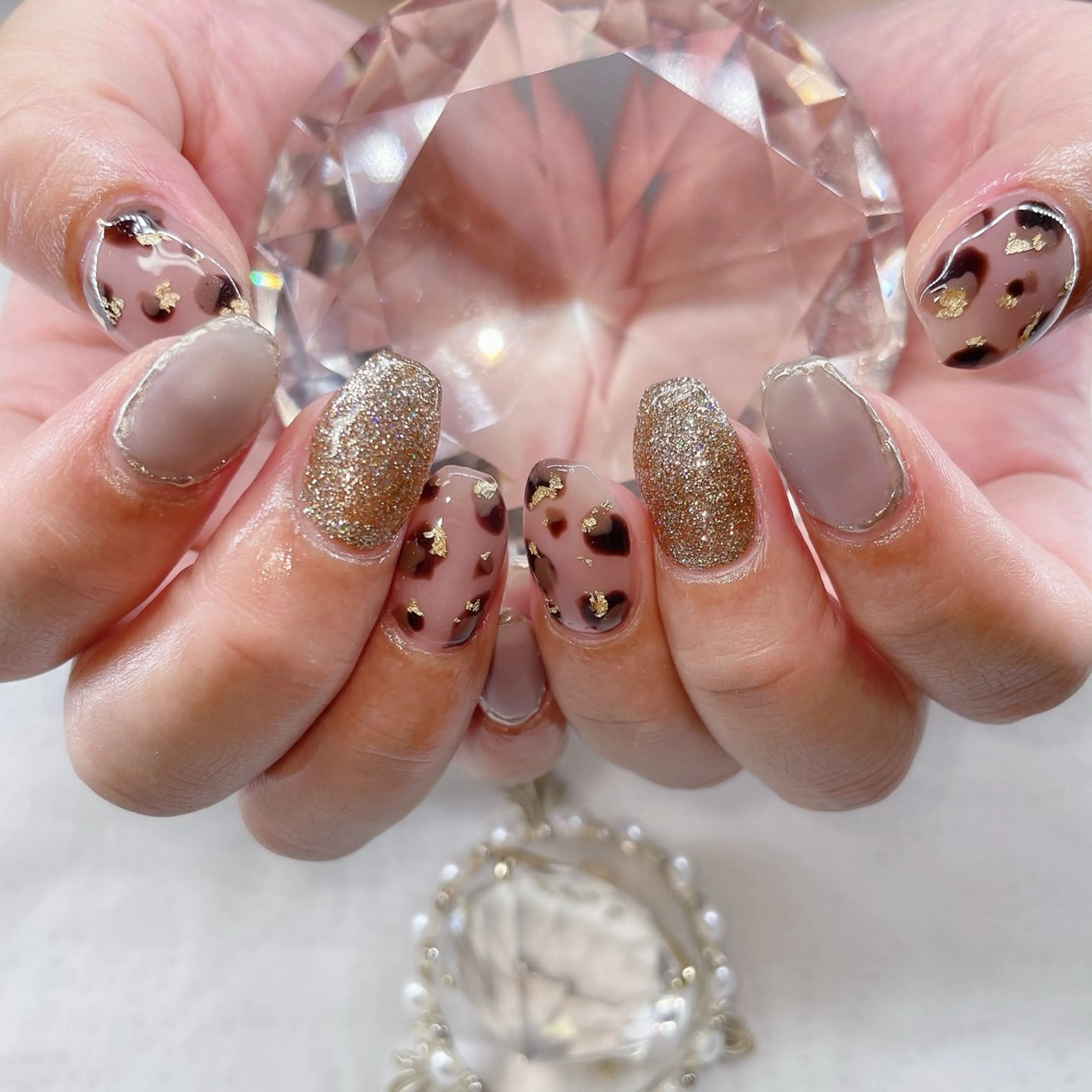 ネイル アートネイル オーロラネイル チークネイル 長さ出し フラッシュネイル misun_nail所属・misun_ nailのネイルデザイン