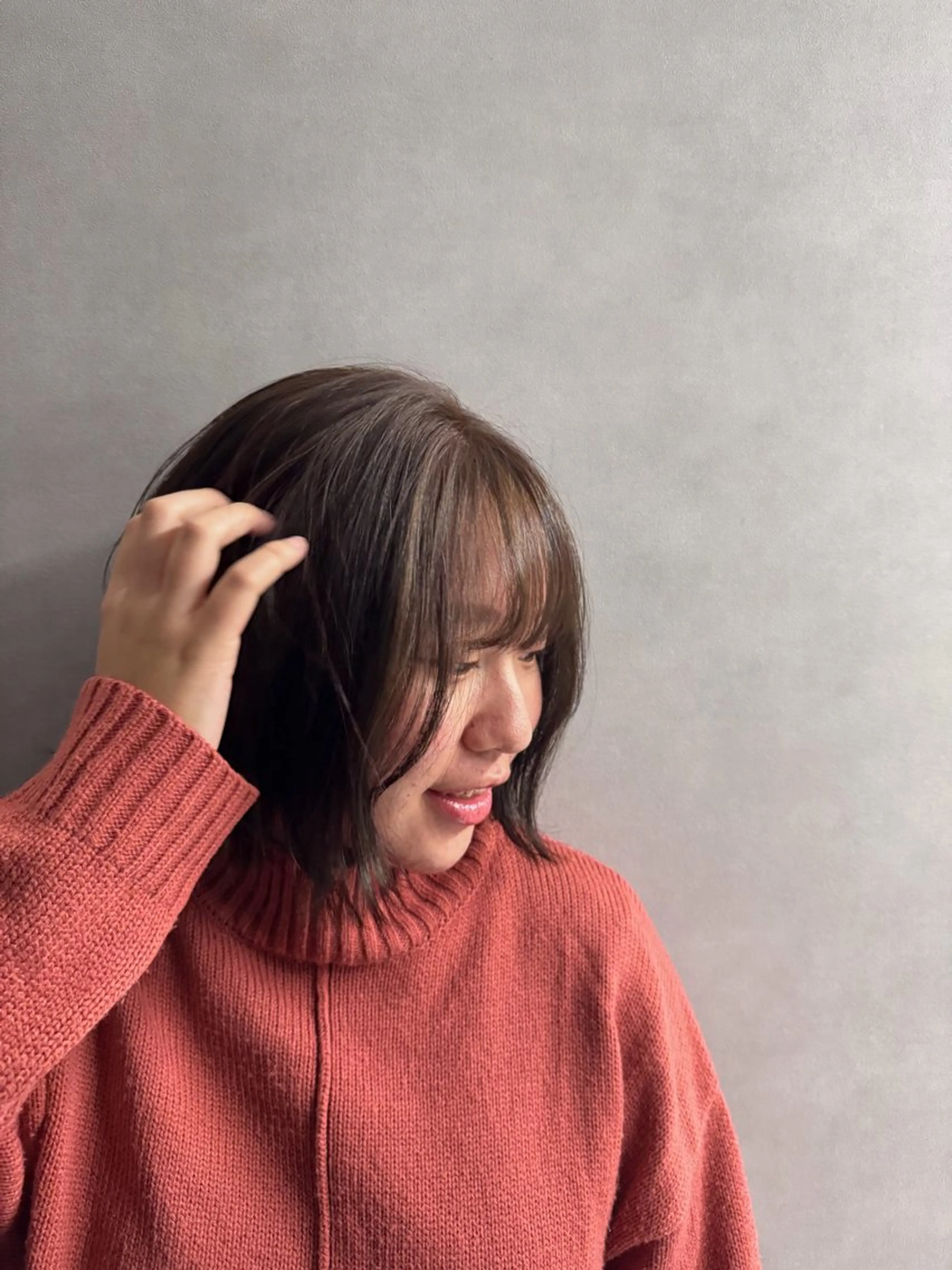 ミディアム カラー モデル募集中/西梅田 naruka🍏のヘアスタイル