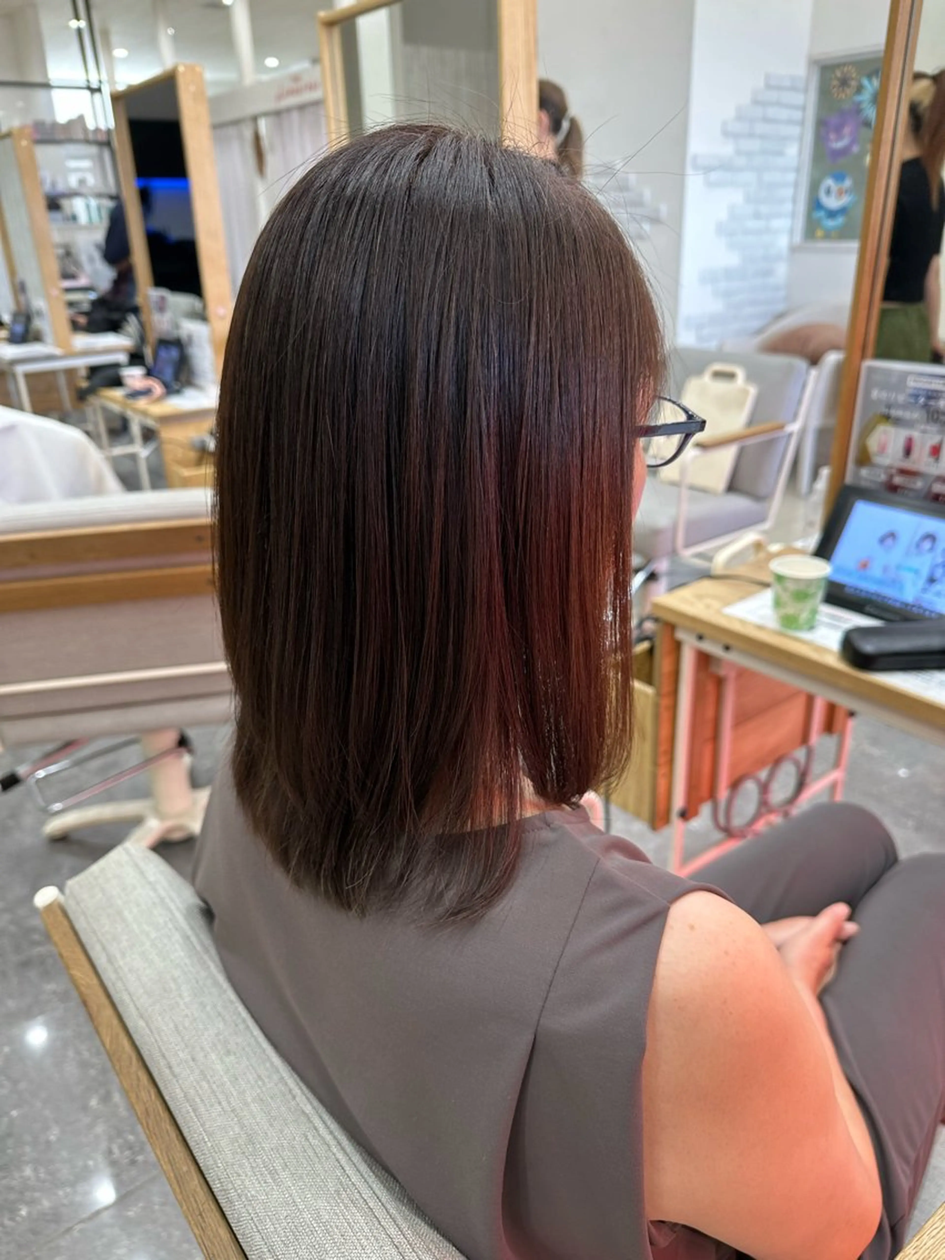 セミロング カット 縮毛矯正 PROGRESS‣‣ 福澤 可音🐯🐝のヘアスタイル