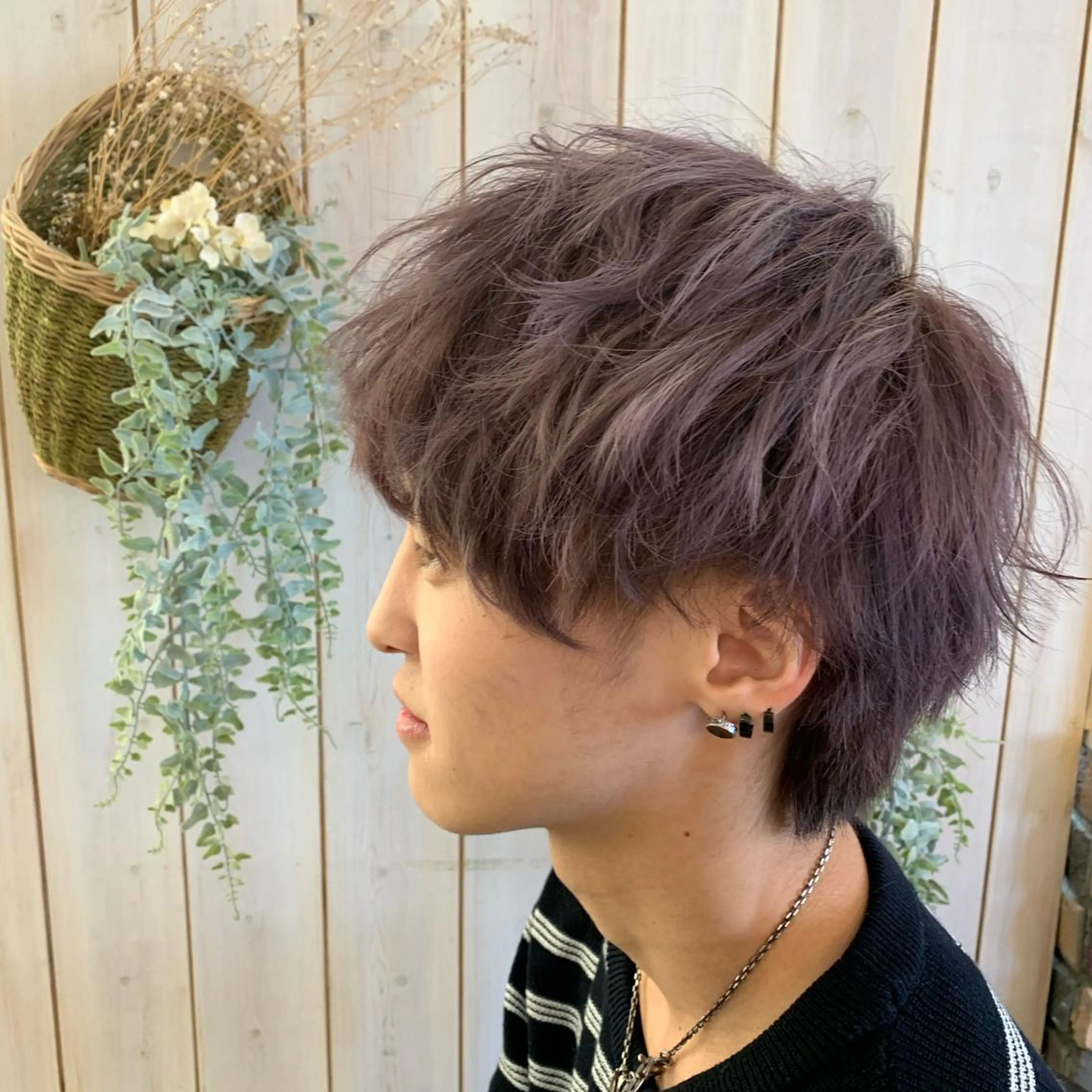 カラー パーマ ヘアアレンジ メンズ 増渕 駿介のヘアスタイル