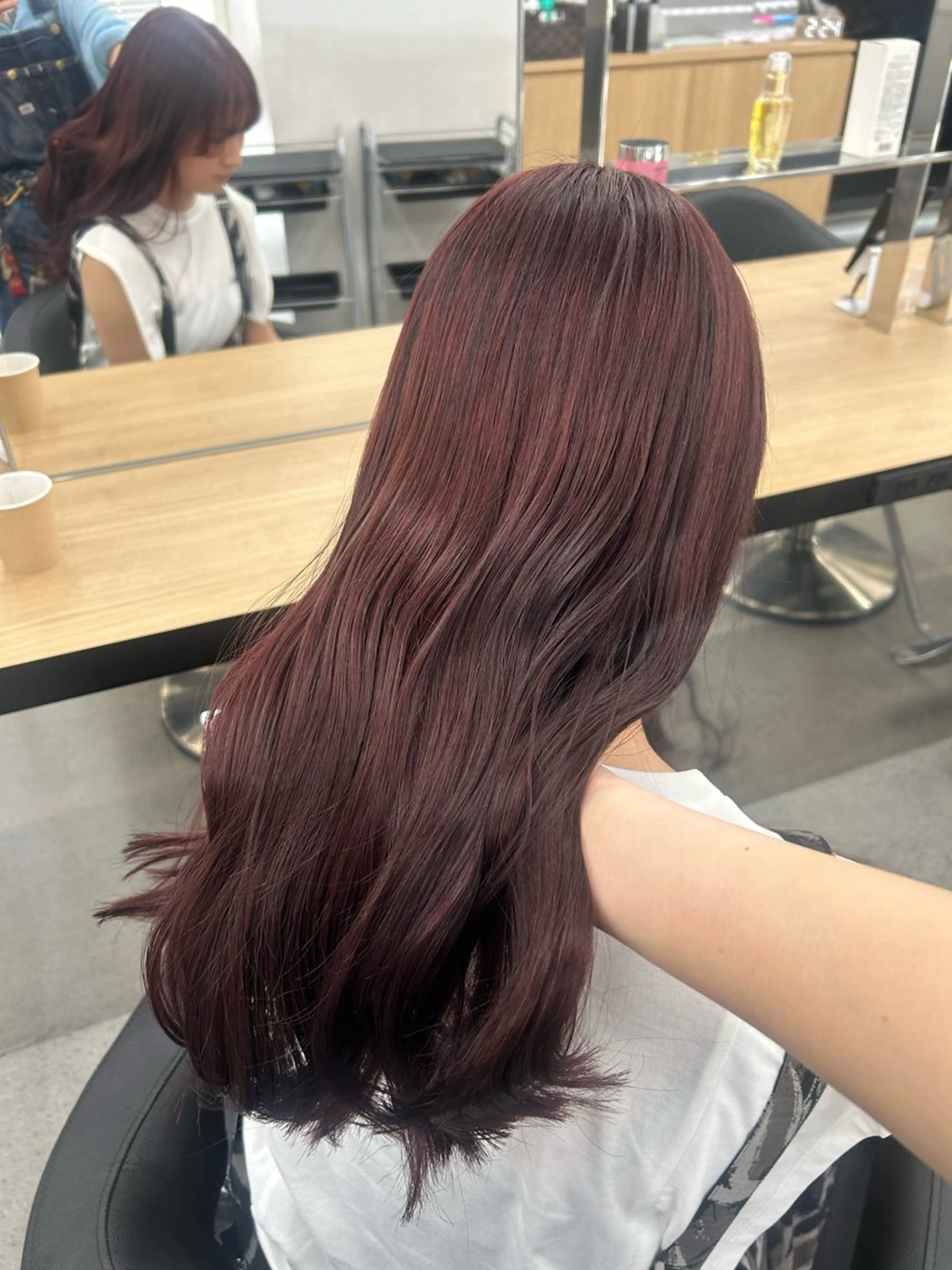 ロング カラー 愛結 暖色カラー🎀🩰のヘアスタイル