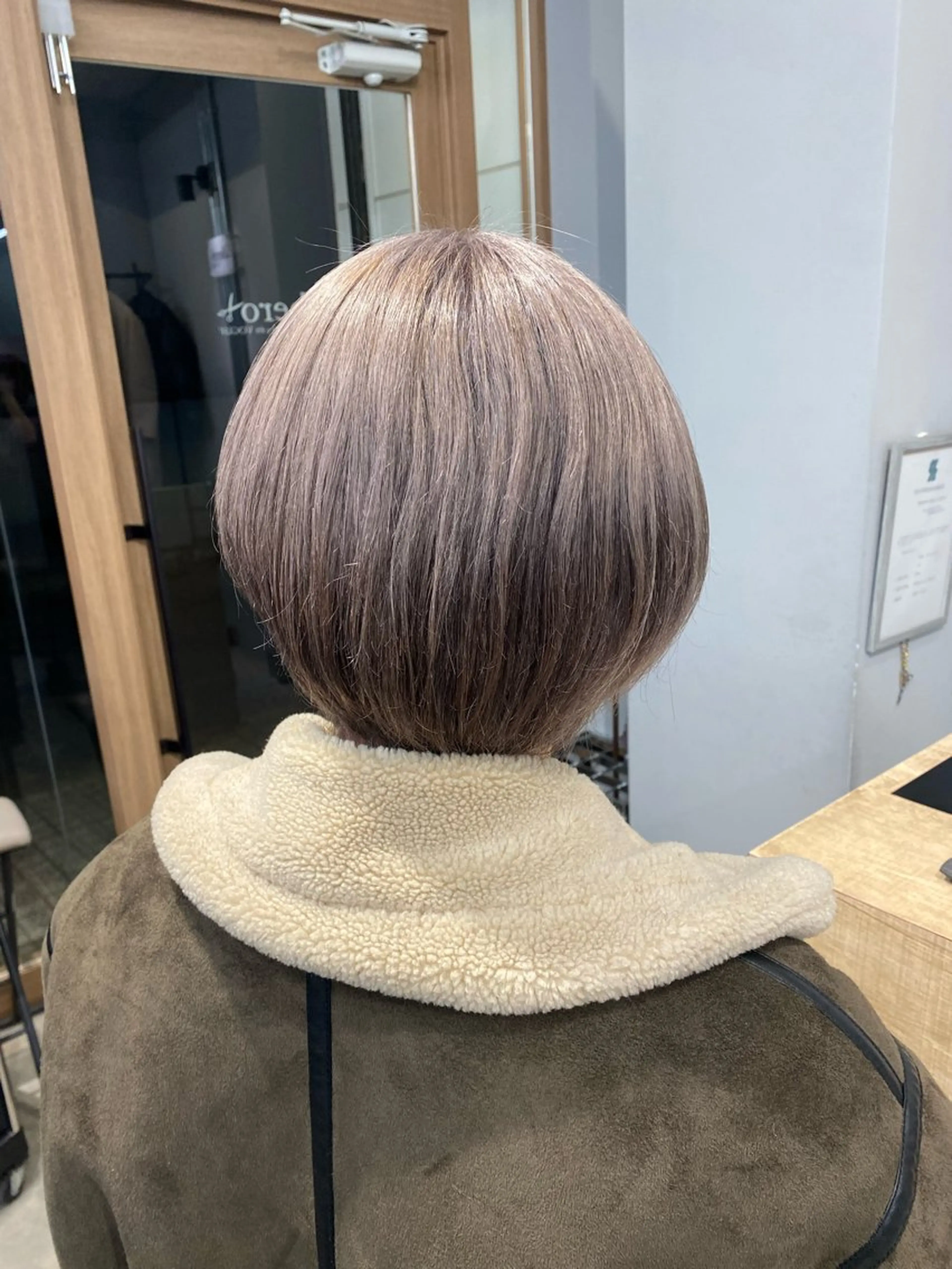 ショート カラー グレージュ 🐾Libero🐾 柏　KONOMIのヘアスタイル