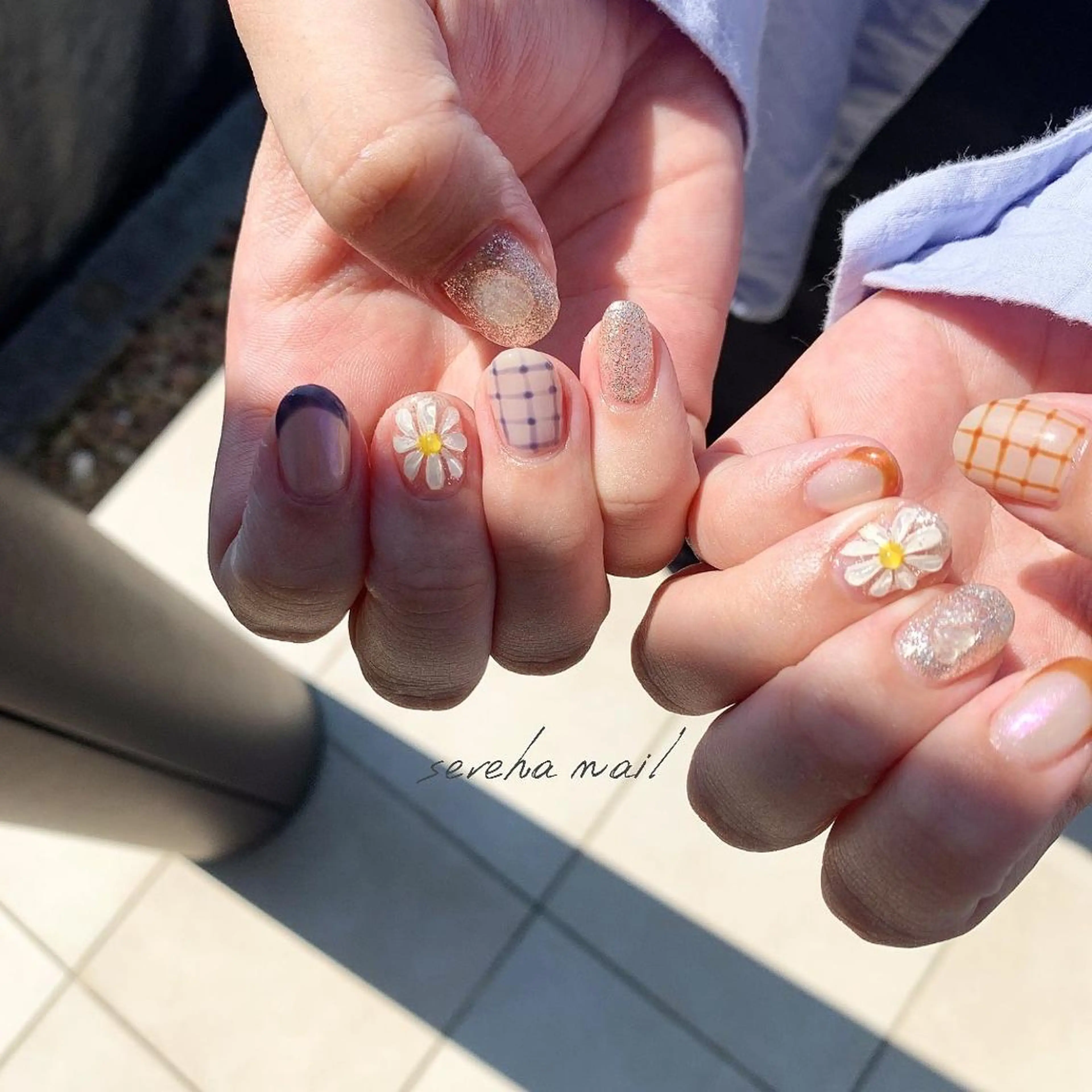 ネイル 持ち込み sereha nailのネイルデザイン