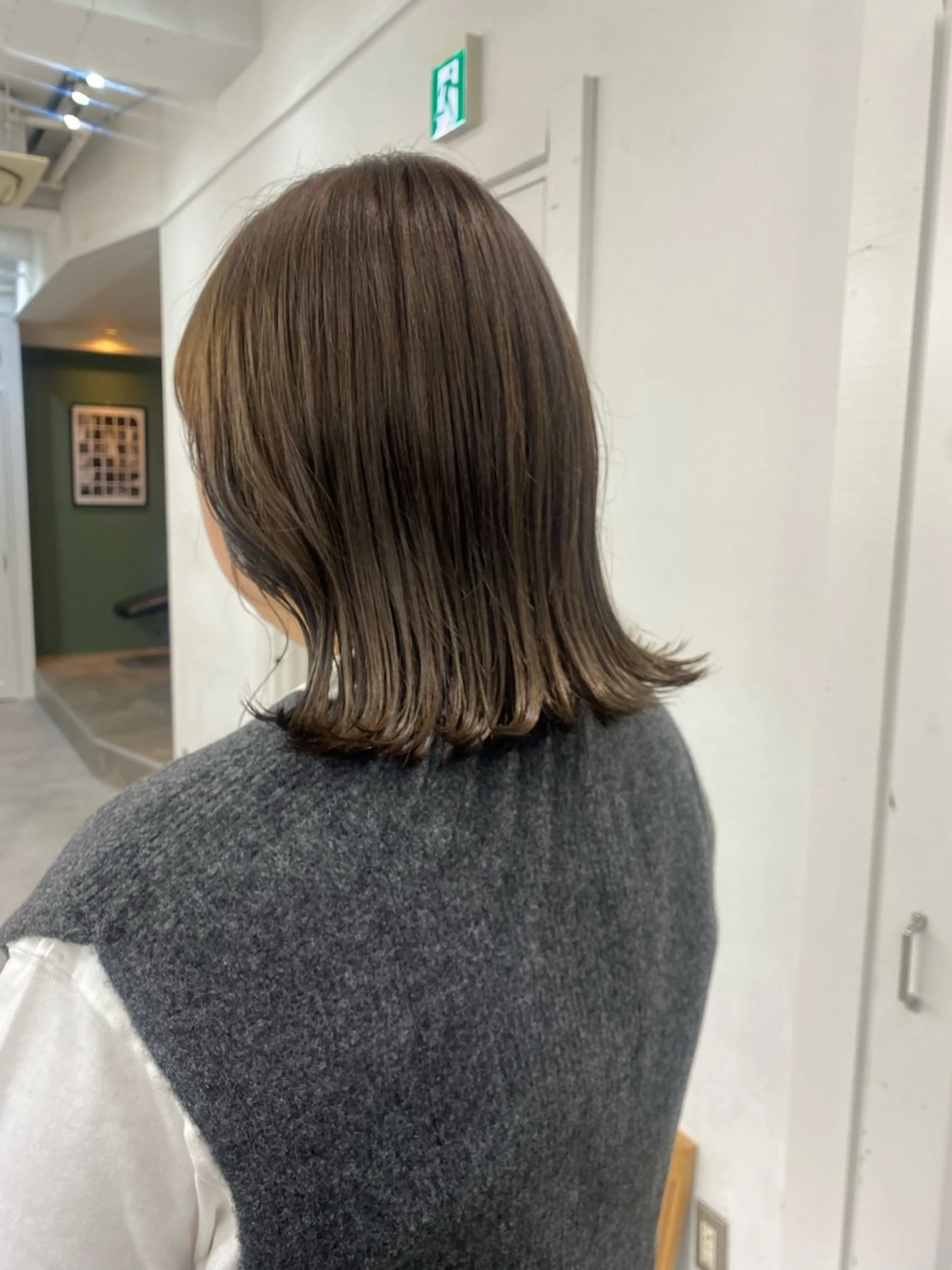 セミロング カラー レイヤーボブ/ 艶カラー/サナ🌼のヘアスタイル