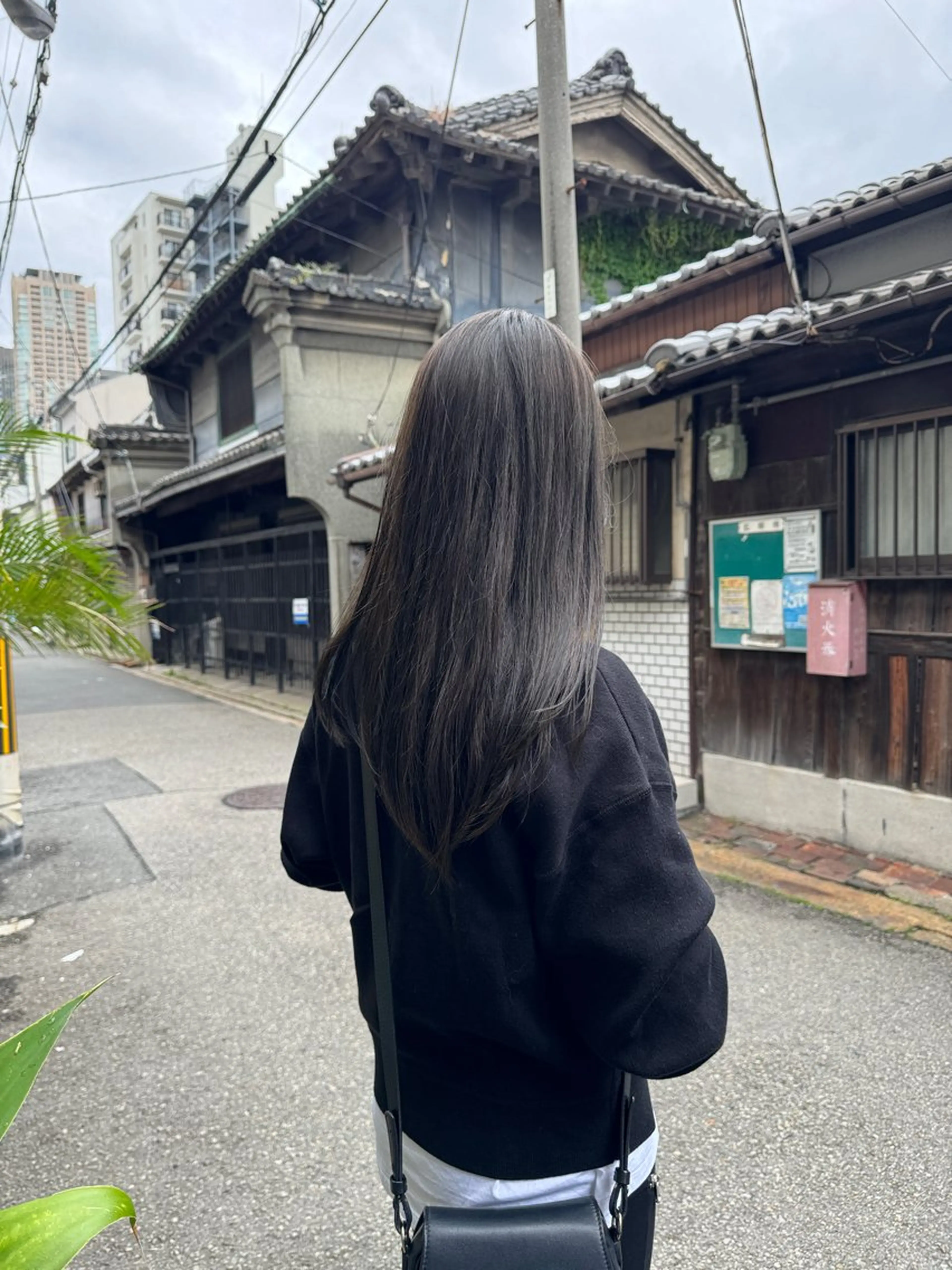 ロング カラー レイヤーカット ボブパーマNo.1のヘアスタイル