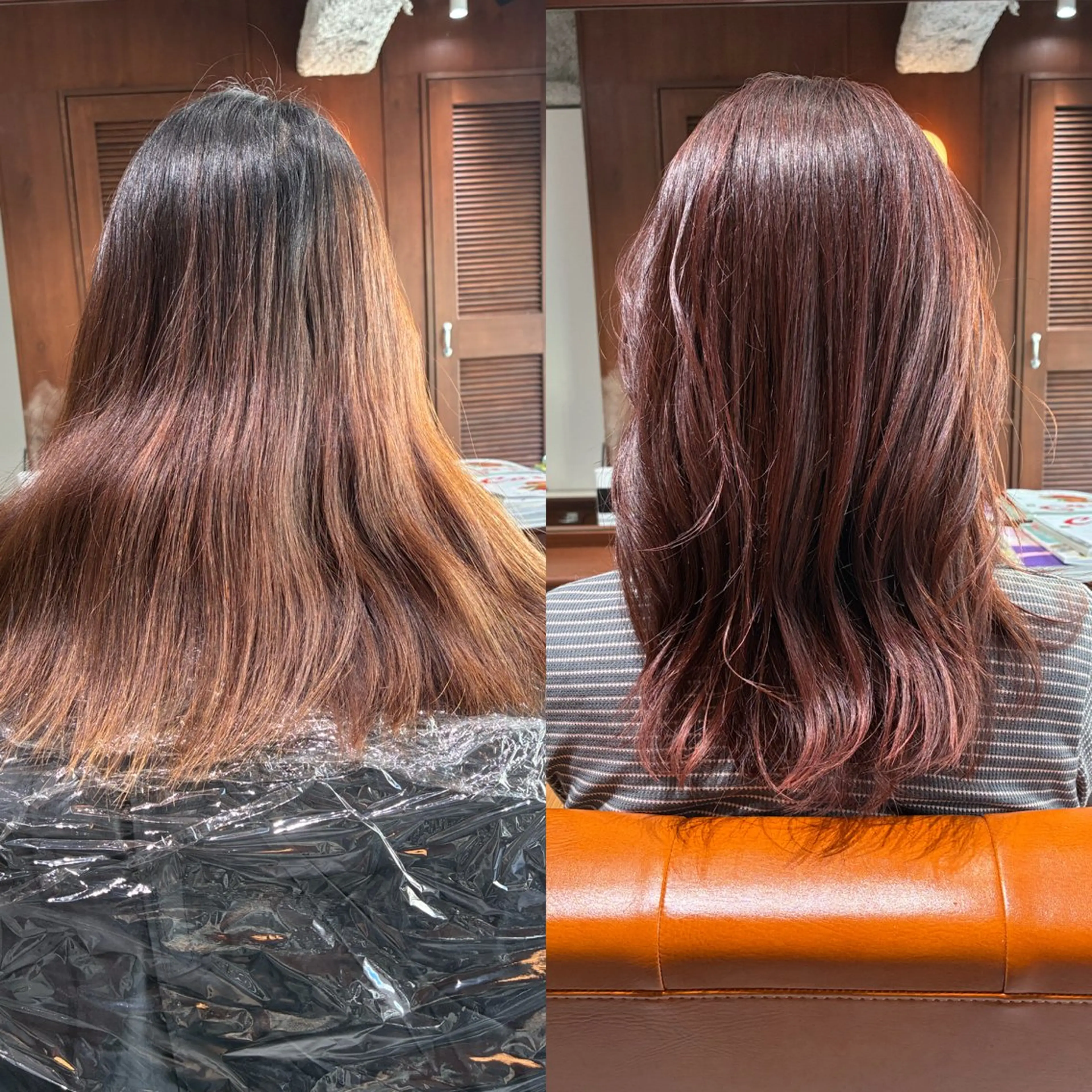 セミロング カラー ヘアアレンジ 💟Opus/ Mizuki🐕💟のヘアスタイル