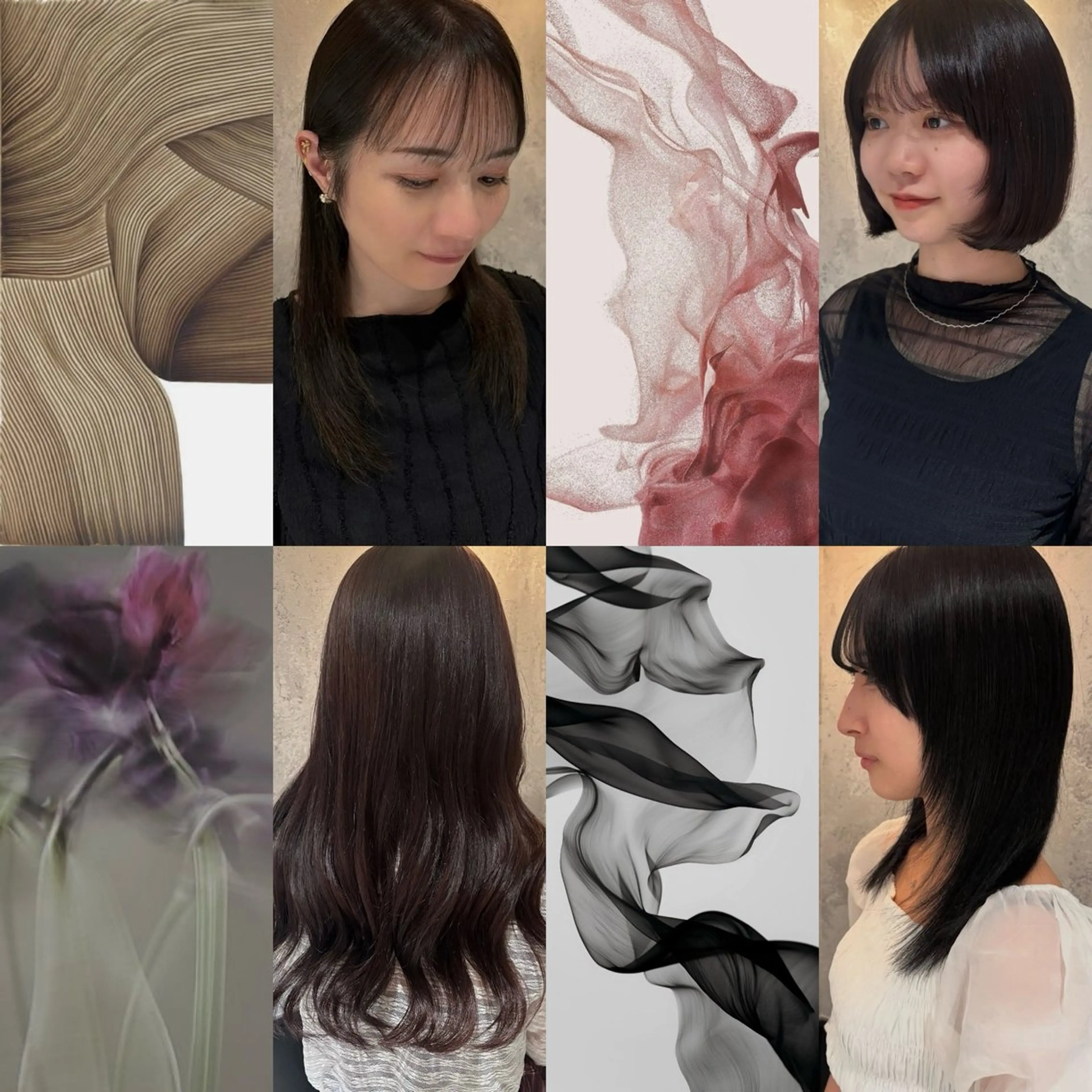 ロング ヘアカラー トリートメント 髪質改善/縮毛矯正/ 艶カラー/ヘッドスパのヘアスタイル