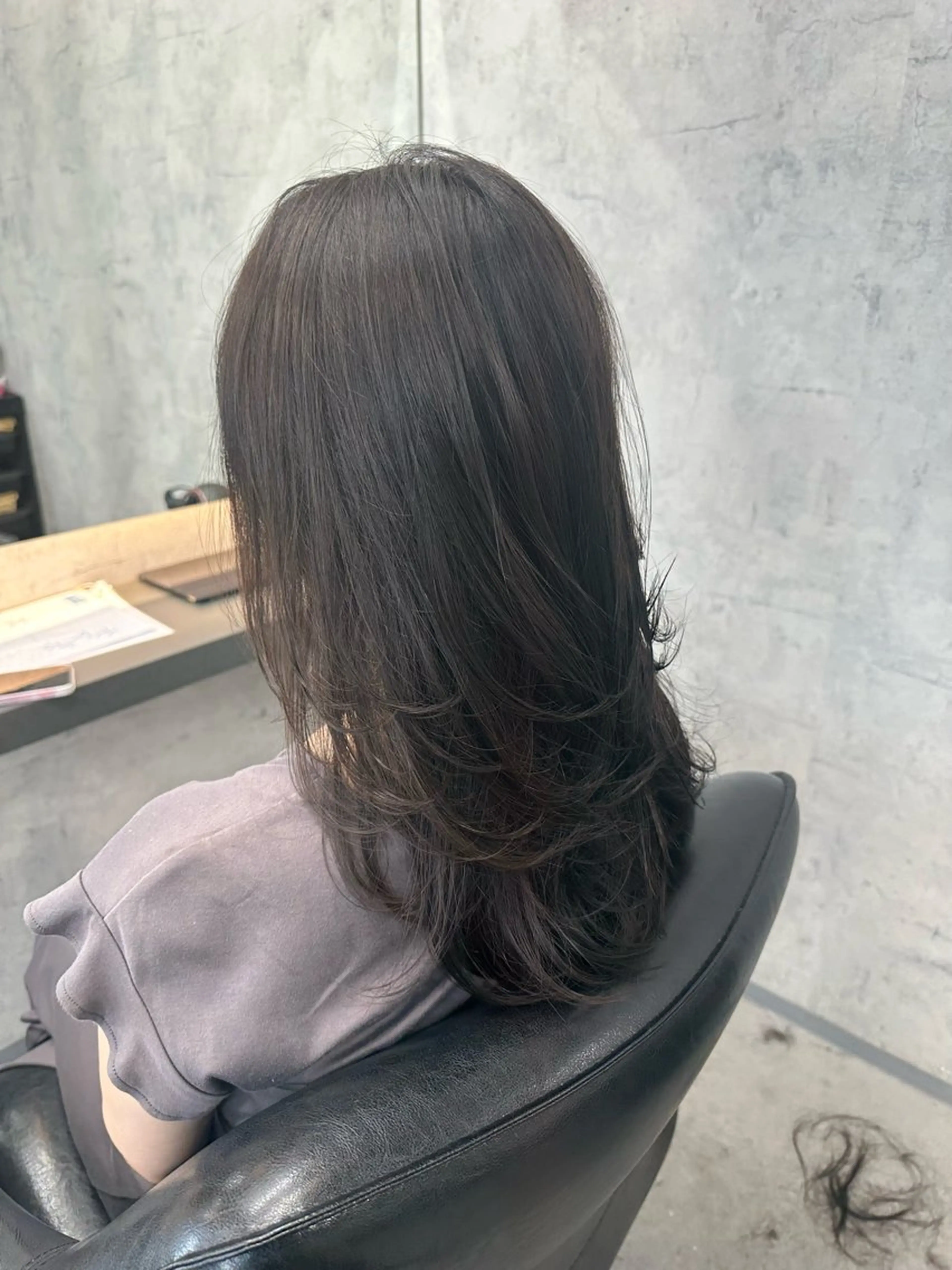 セミロング カラー カット ヘアカラー トリートメント Misora/ボブ/ レイヤー/艶カラーのヘアスタイル