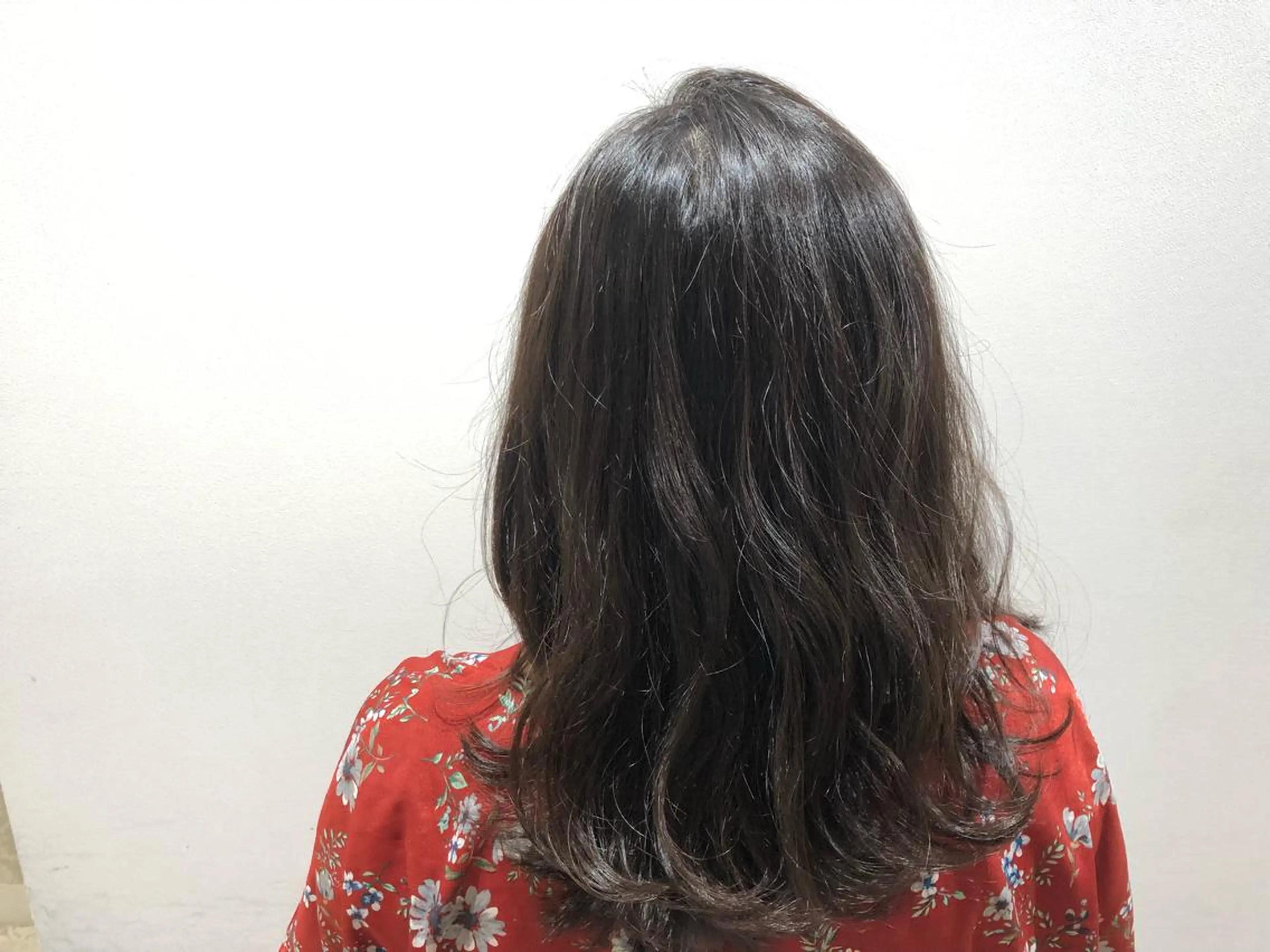 セミロング カラー 辻本 夏子のヘアスタイル