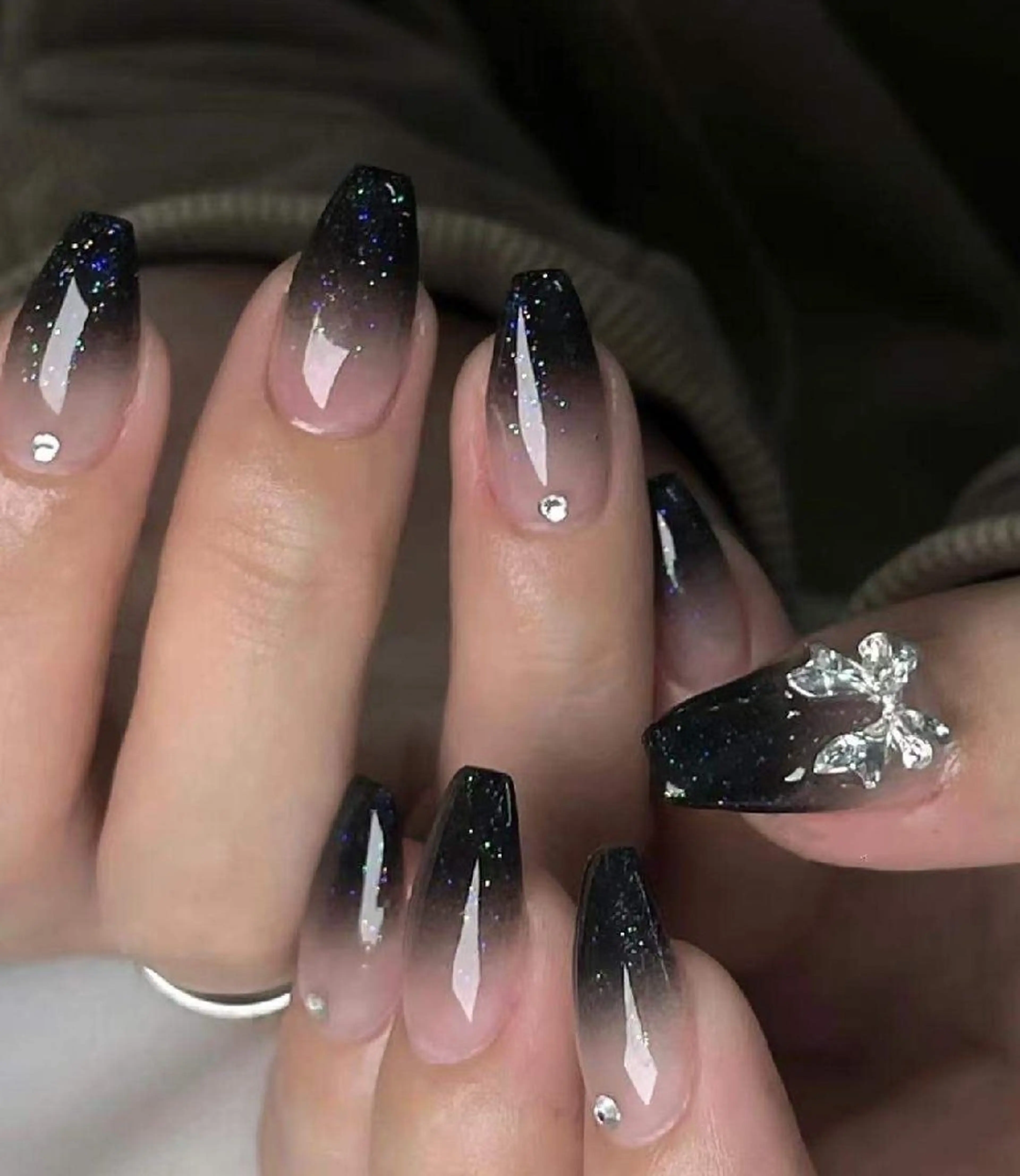 【HAND】フラッシュ/ラメ/ラメグラデーションの写真