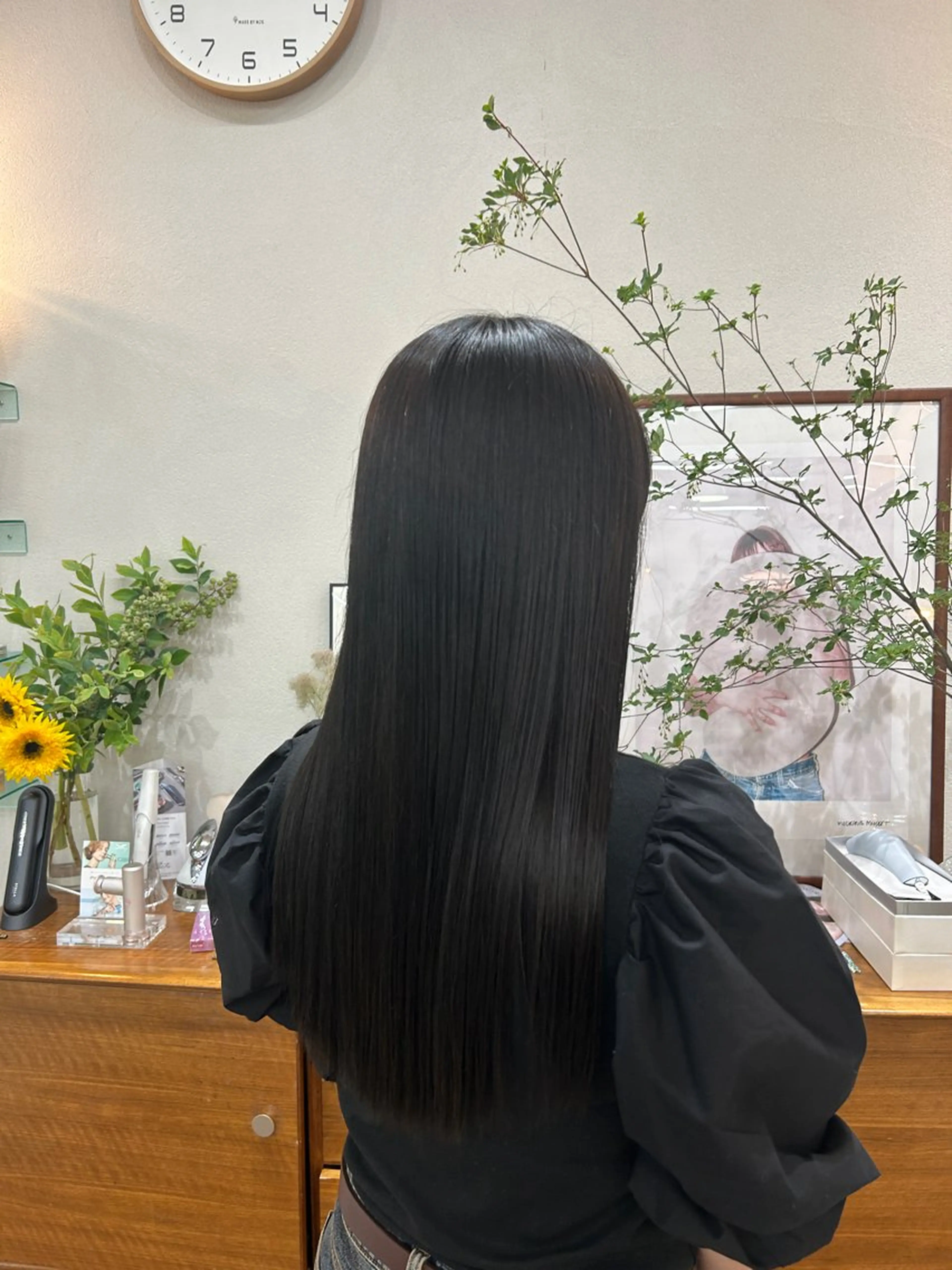 ロング ヘアカラー トリートメント 櫻木李紗/暖色カラー 透明感カラーのヘアスタイル