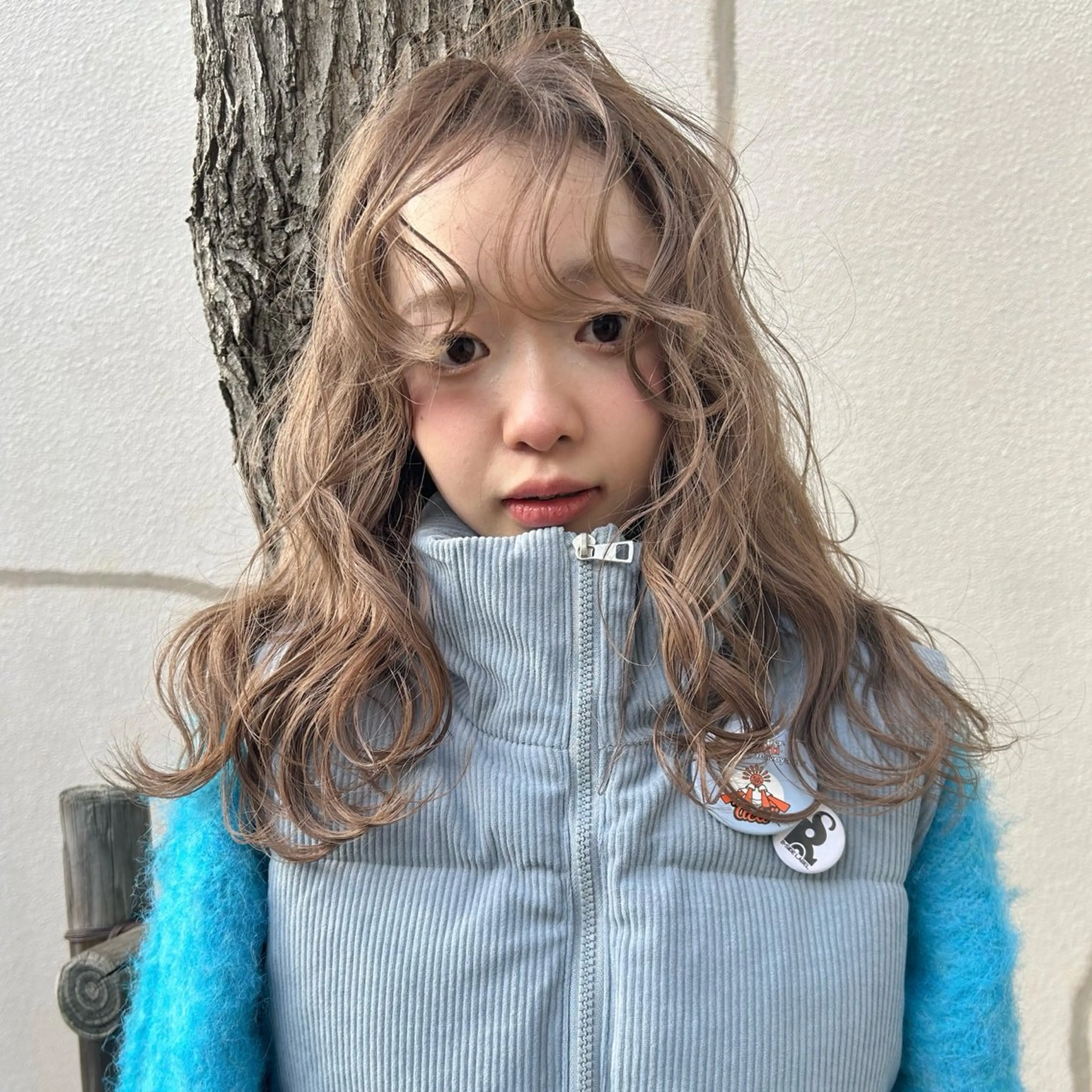 カラー ヘアカラー カエデ🐬 カットカラーモデルのヘアスタイル