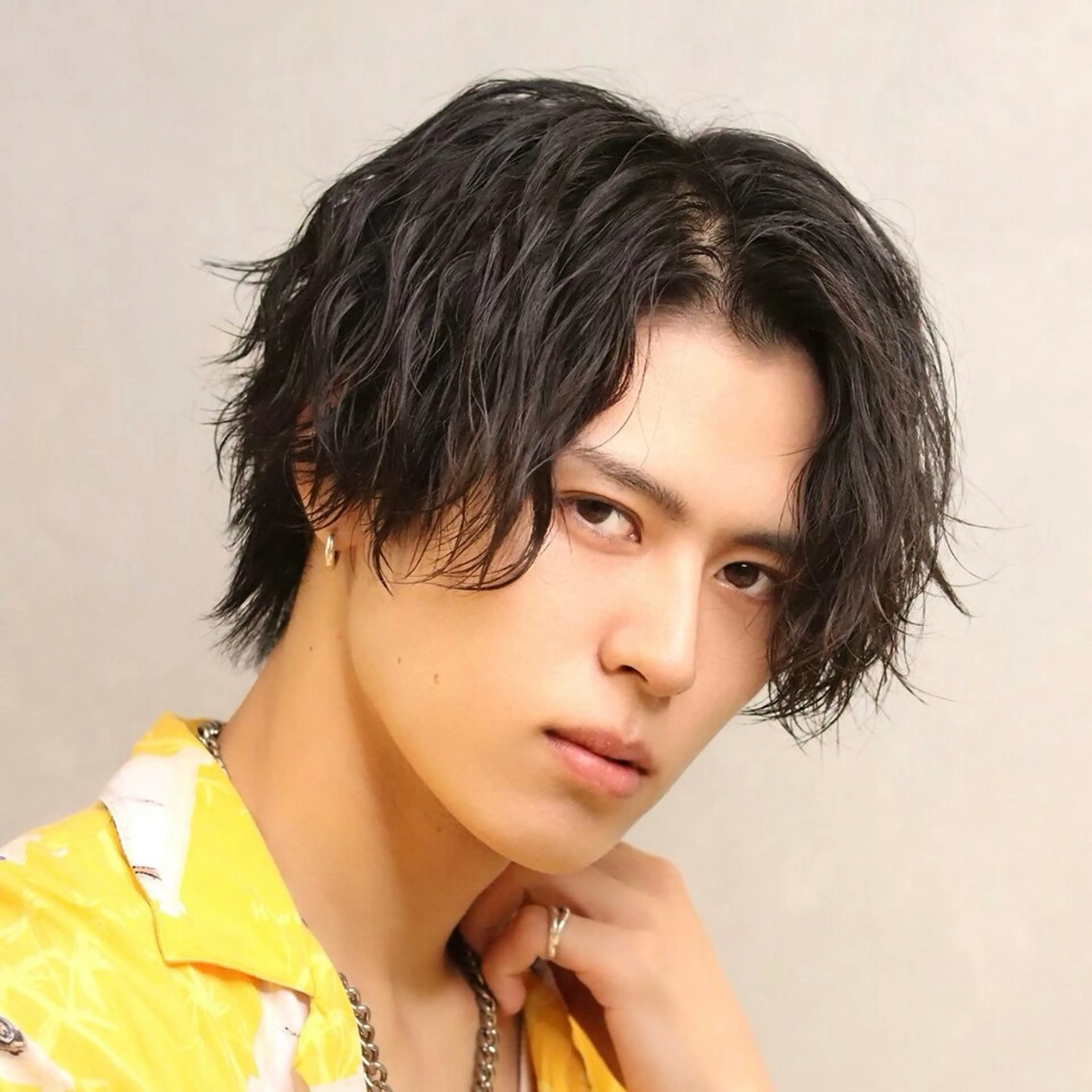 パーマ メンズ センターパート メンズパーマ ツイストスパイラルパーマ スパイラルパーマ カット パーマ メンズ特化/パーマ/ ブリーチ/福島 千颯のヘアスタイル