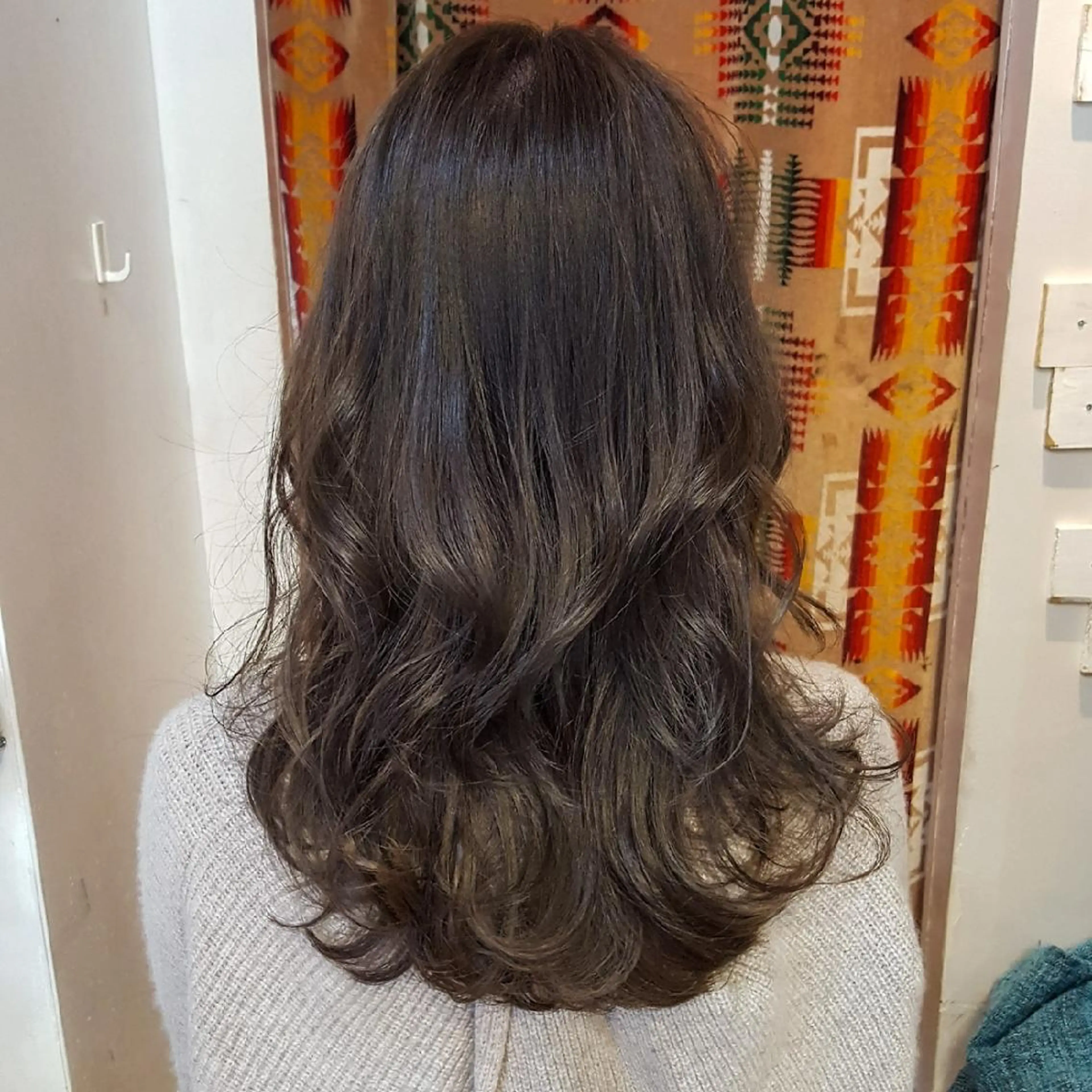 ロング カラー パーマ デジタルパーマ トリートメント ヘッドスパ フリーランス所属・韓国ヘア レイヤー くびれヘアMATSUのヘアスタイル