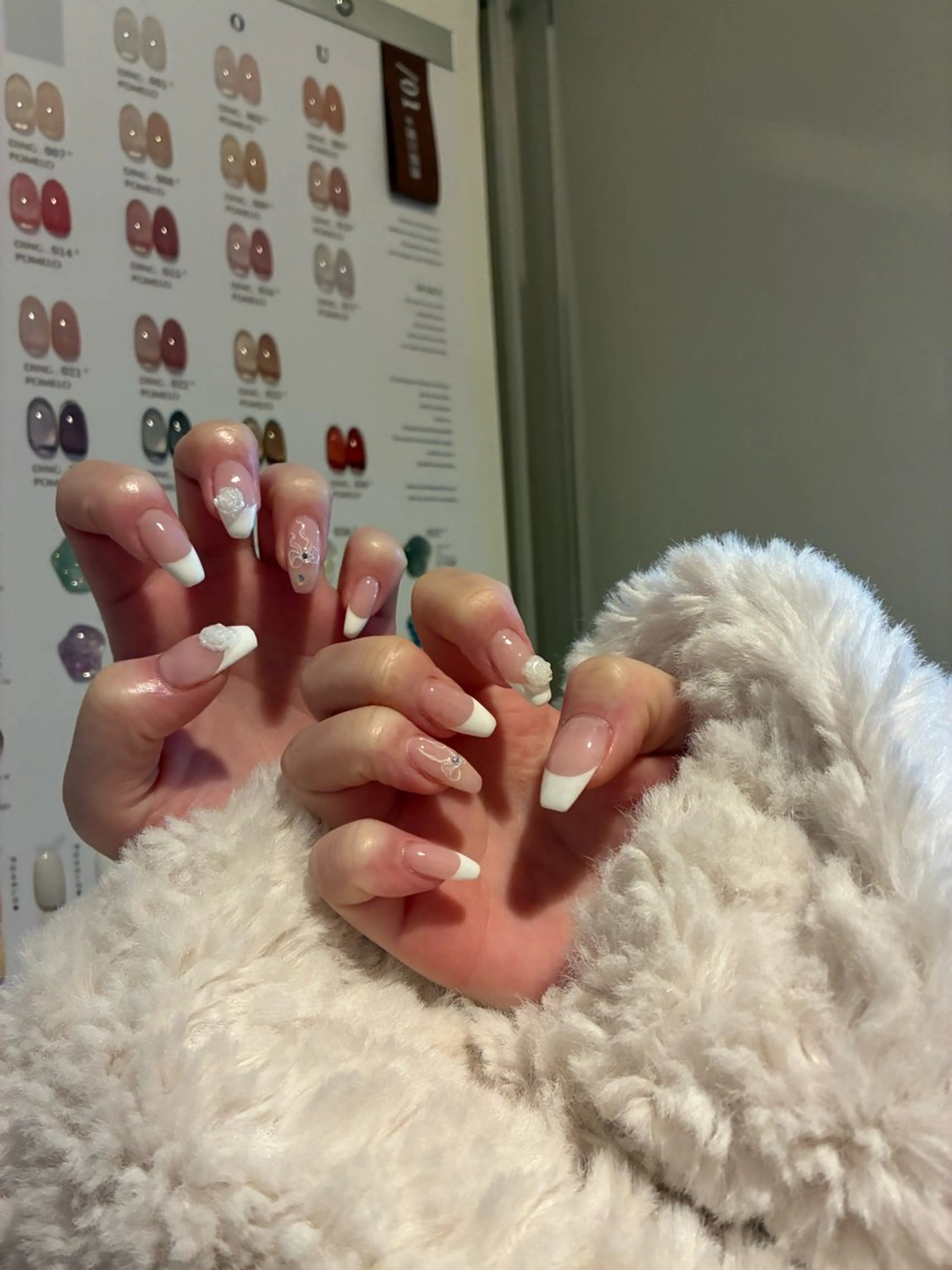 ネイル 韓国ネイル 持ち込み ニュアンスネイル ネイルチップ ハンドネイル ANA.CHUO 本川越店舗のネイルデザイン