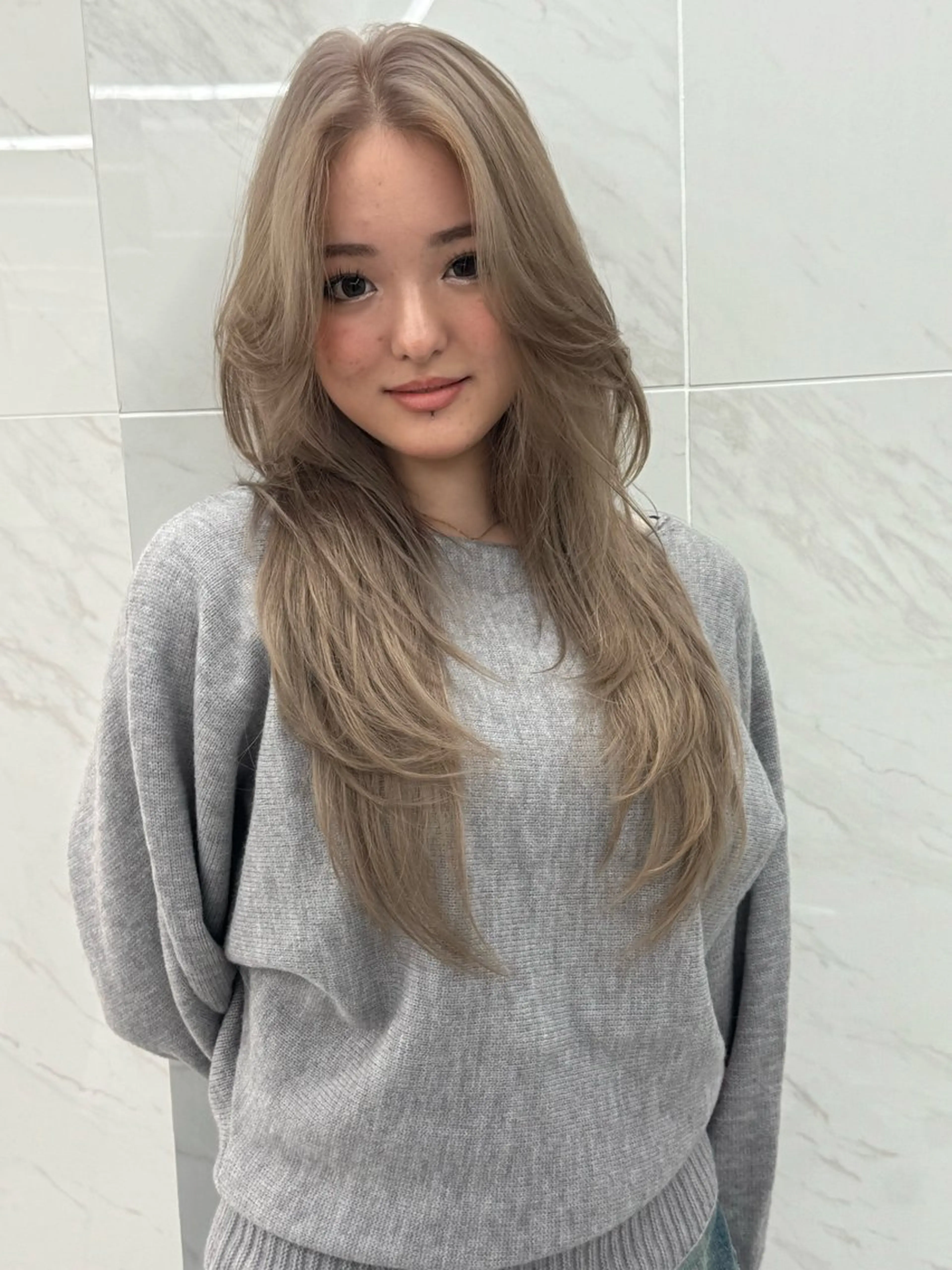 ロング カラー ヘアカラー ヘアセット 栄美容師/kiti /ボブ/ケントのヘアスタイル