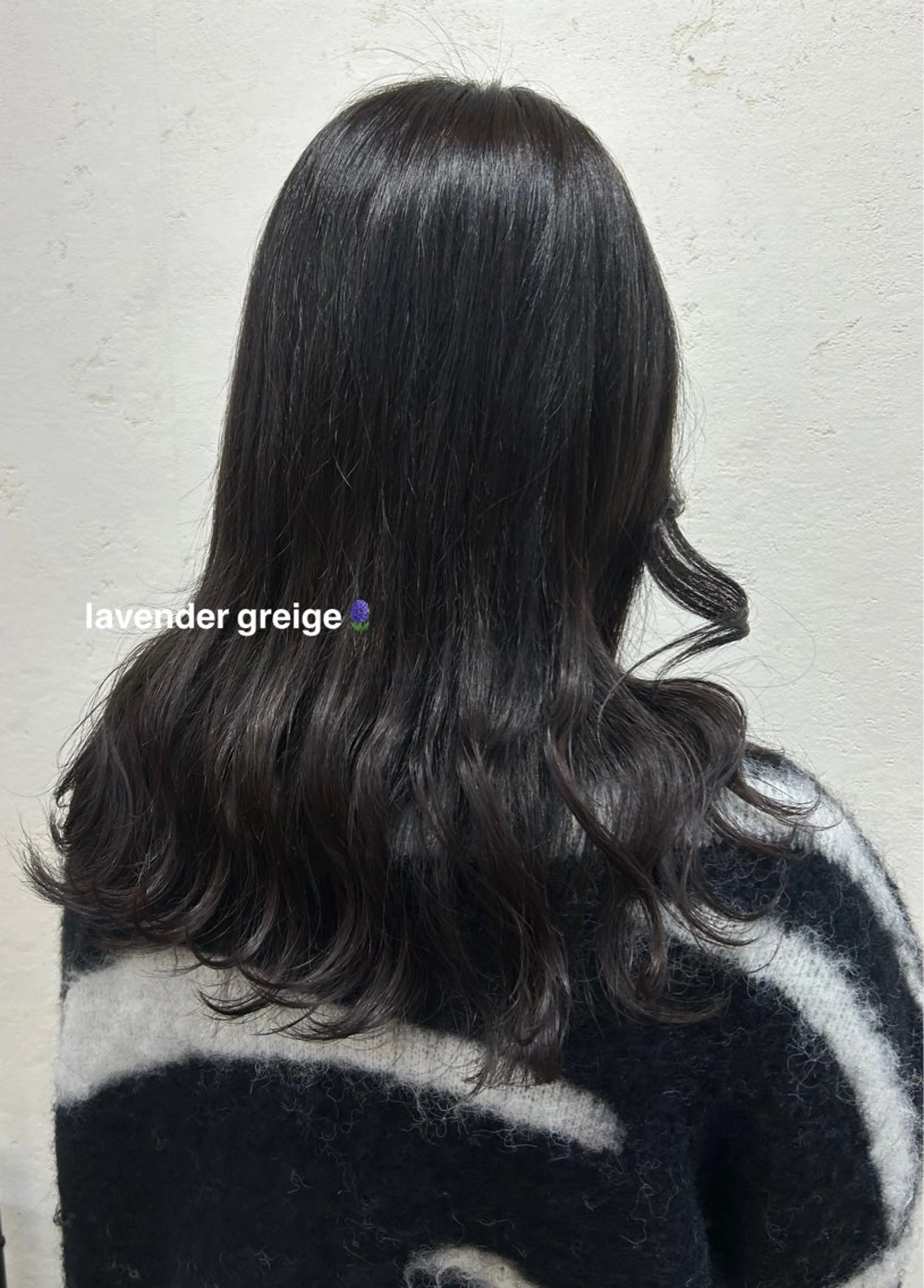 セミロング ヘアカラー hairs Riche住之江（ヘアーズリッシュ）所属・諸戸 龍加/カットモデルのヘアスタイル