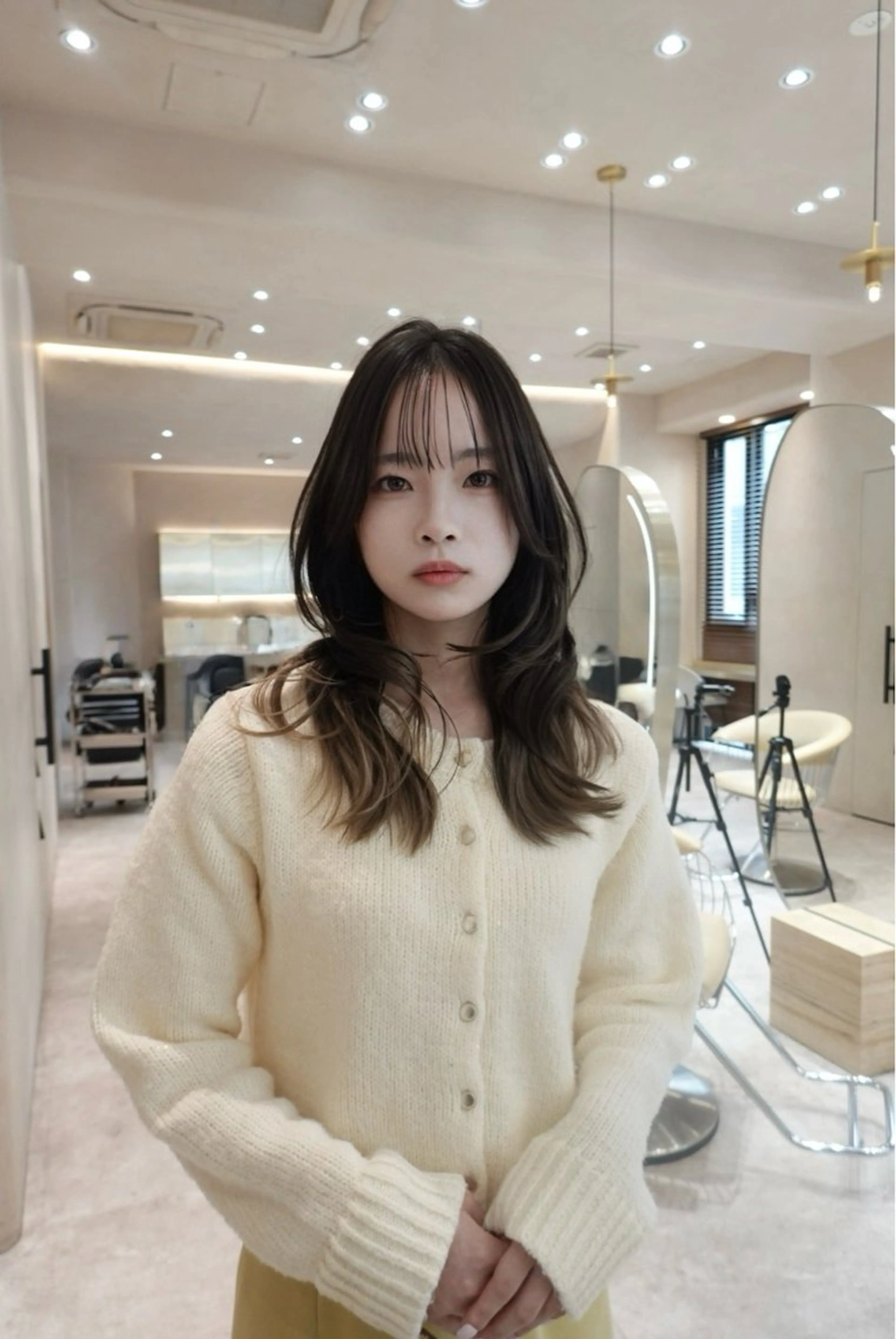 ロング カット 渋谷/韓国レイヤー 顔まわり特化マサキのヘアスタイル